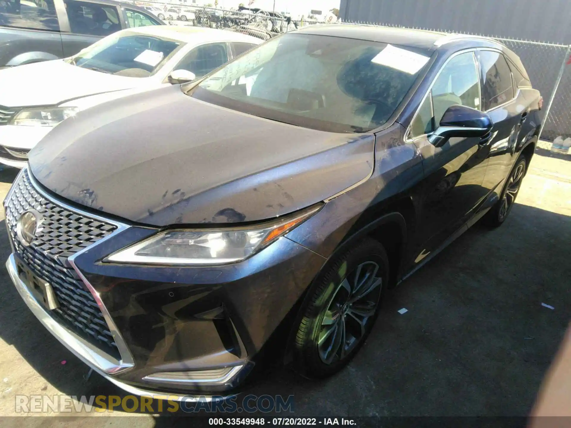 2 Photograph of a damaged car 2T2HGMDA2NC075526 LEXUS RX 2022
