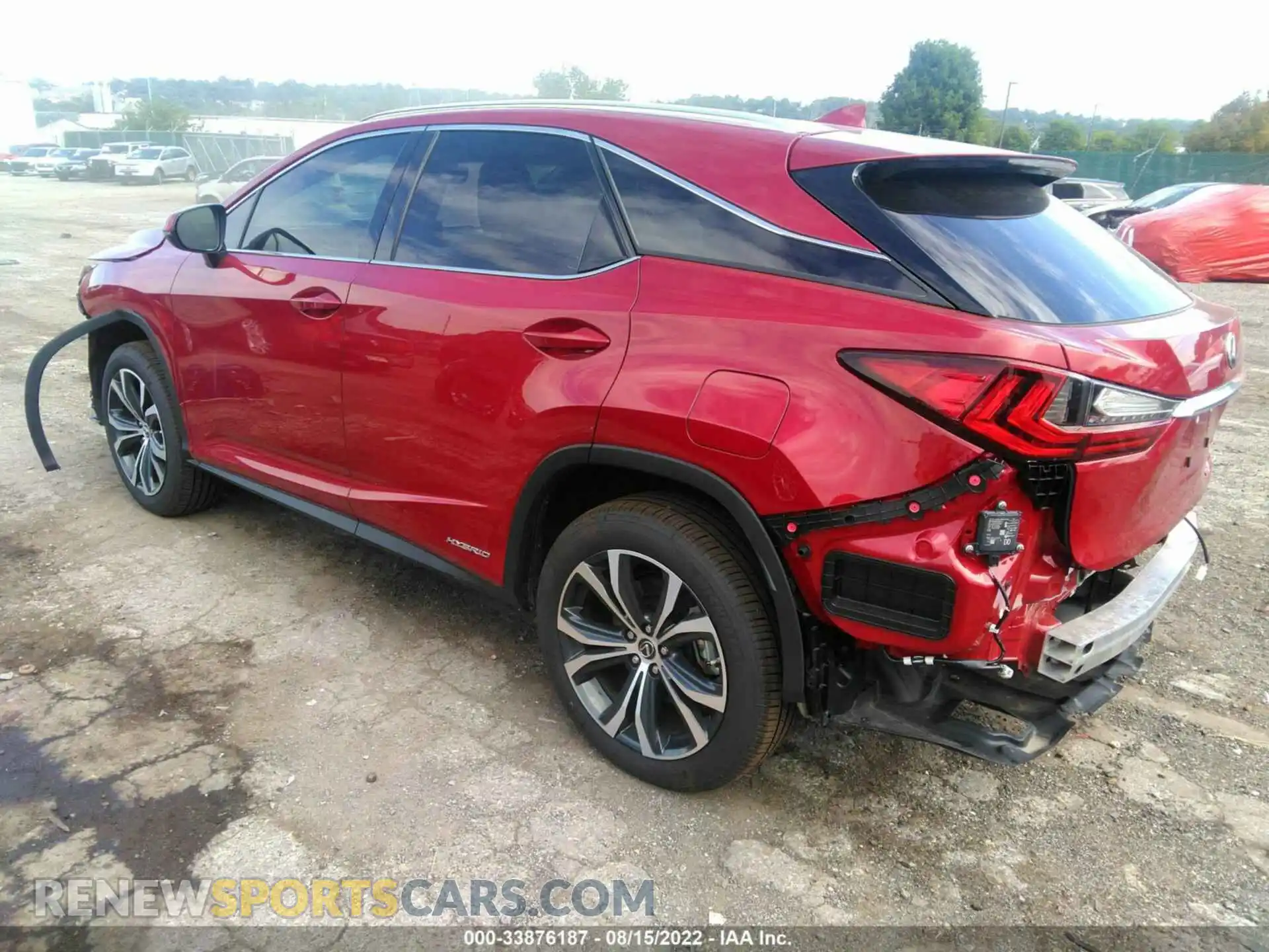 3 fotografías del automóvil dañado 2T2HGMDA6NC073553 LEXUS RX 2022