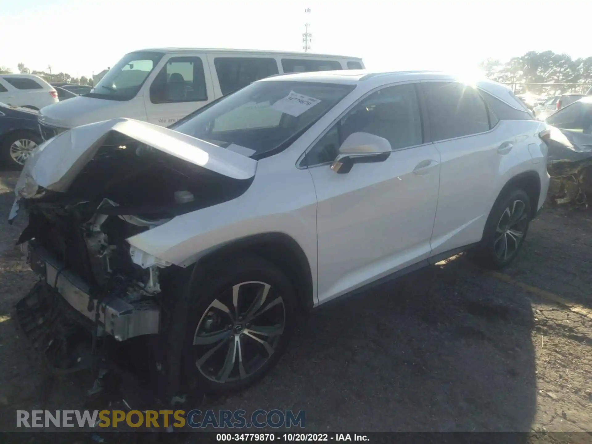 2 Photograph of a damaged car 2T2HZMAA0NC231237 LEXUS RX 2022