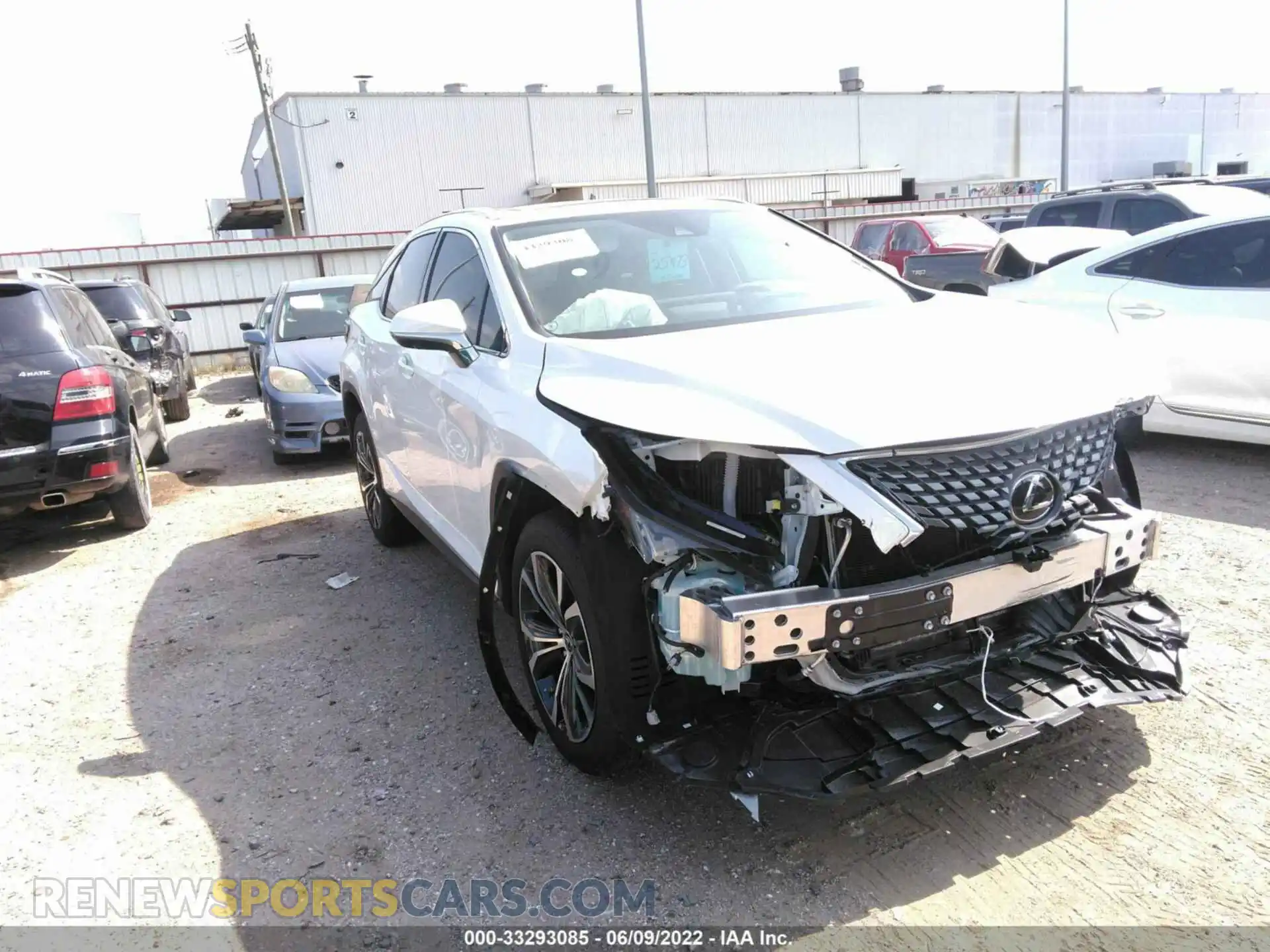 1 Photograph of a damaged car 2T2HZMAA3NC242636 LEXUS RX 2022