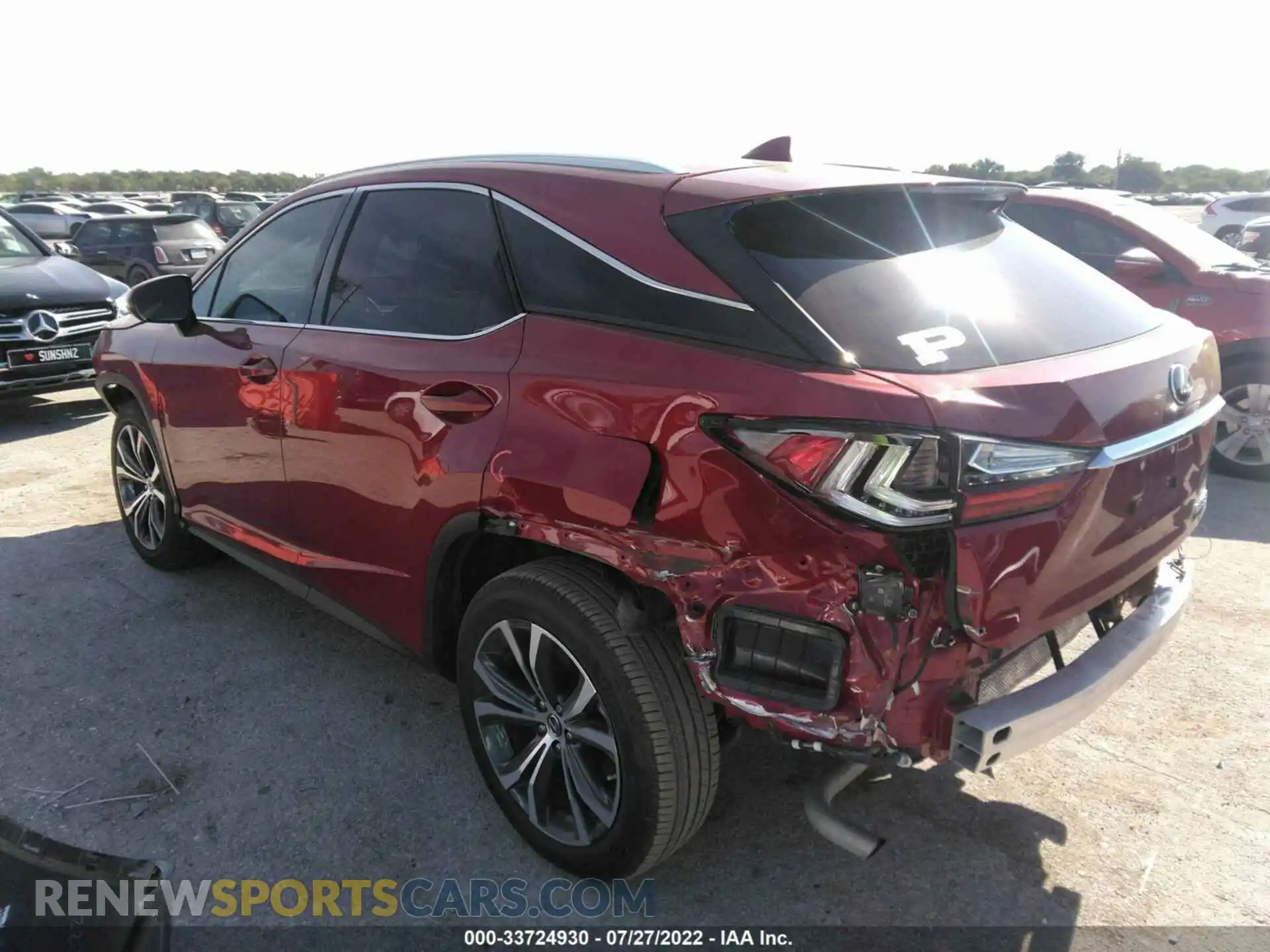 3 Photograph of a damaged car 2T2HZMAA7NC225824 LEXUS RX 2022