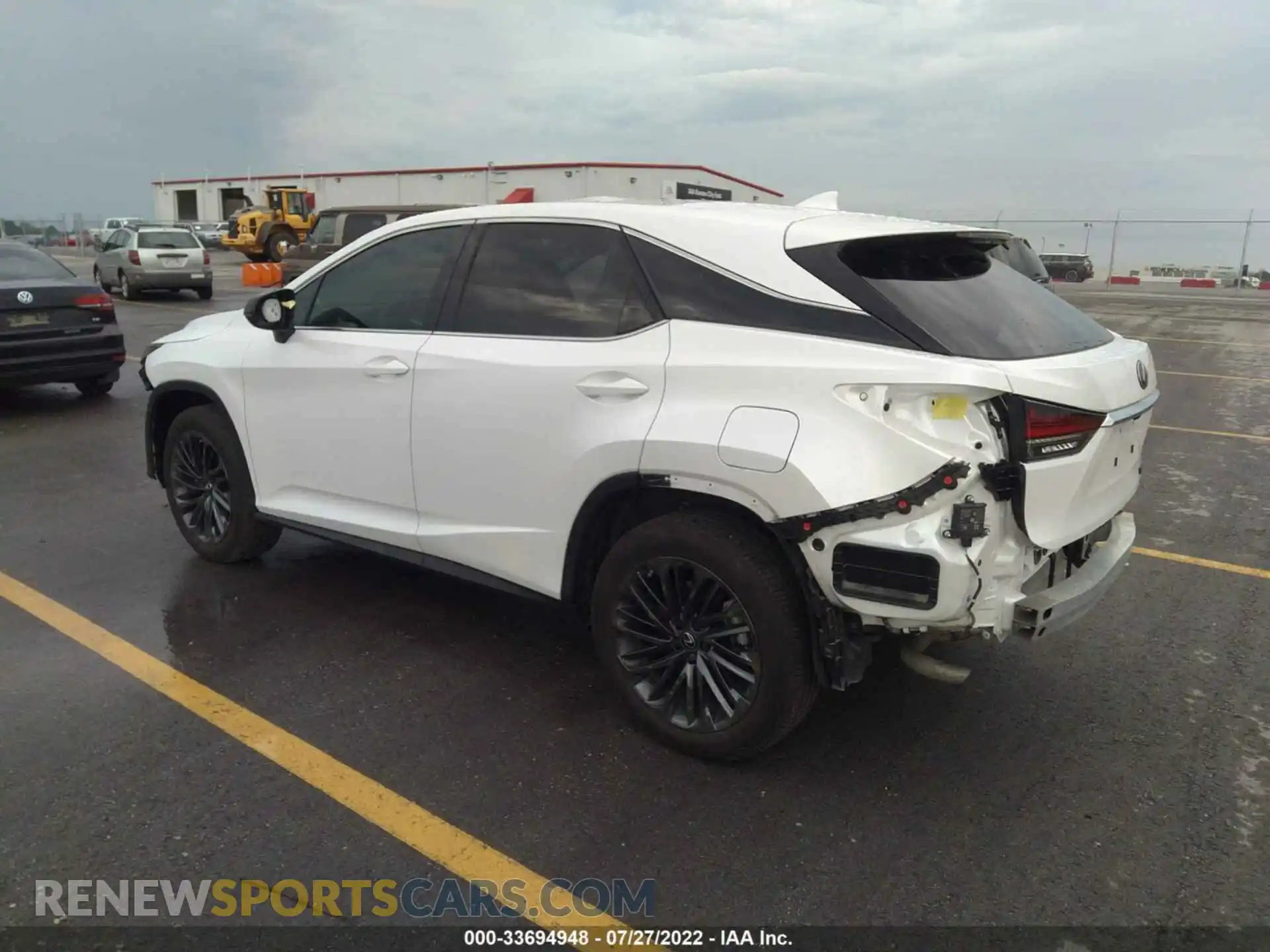 3 Фотография поврежденного автомобиля 2T2HZMDA0NC313433 LEXUS RX 2022