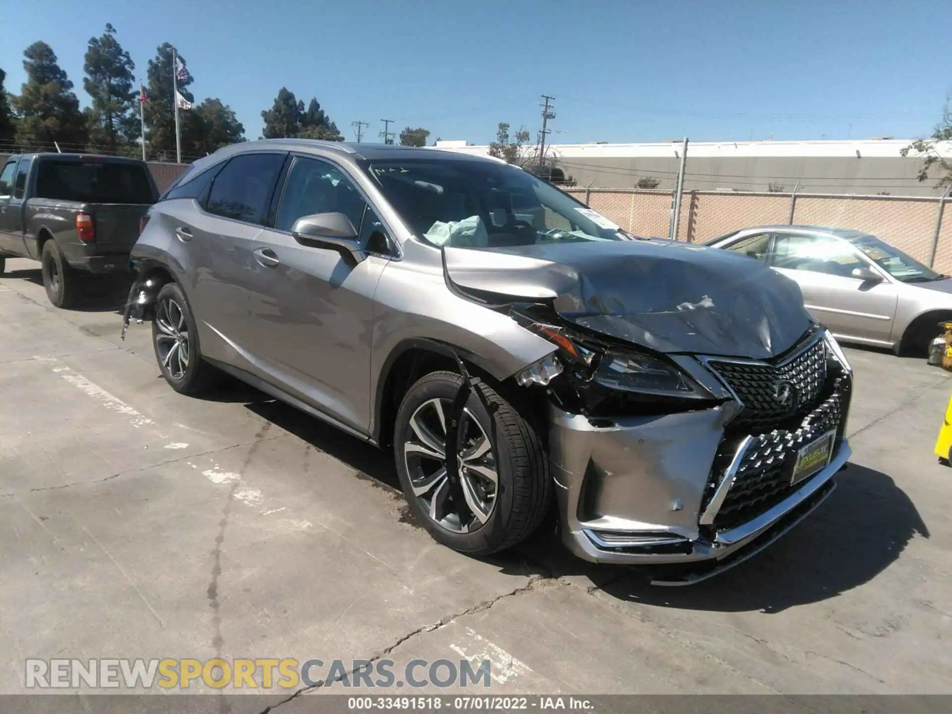 1 Photograph of a damaged car 2T2HZMDA3NC347656 LEXUS RX 2022