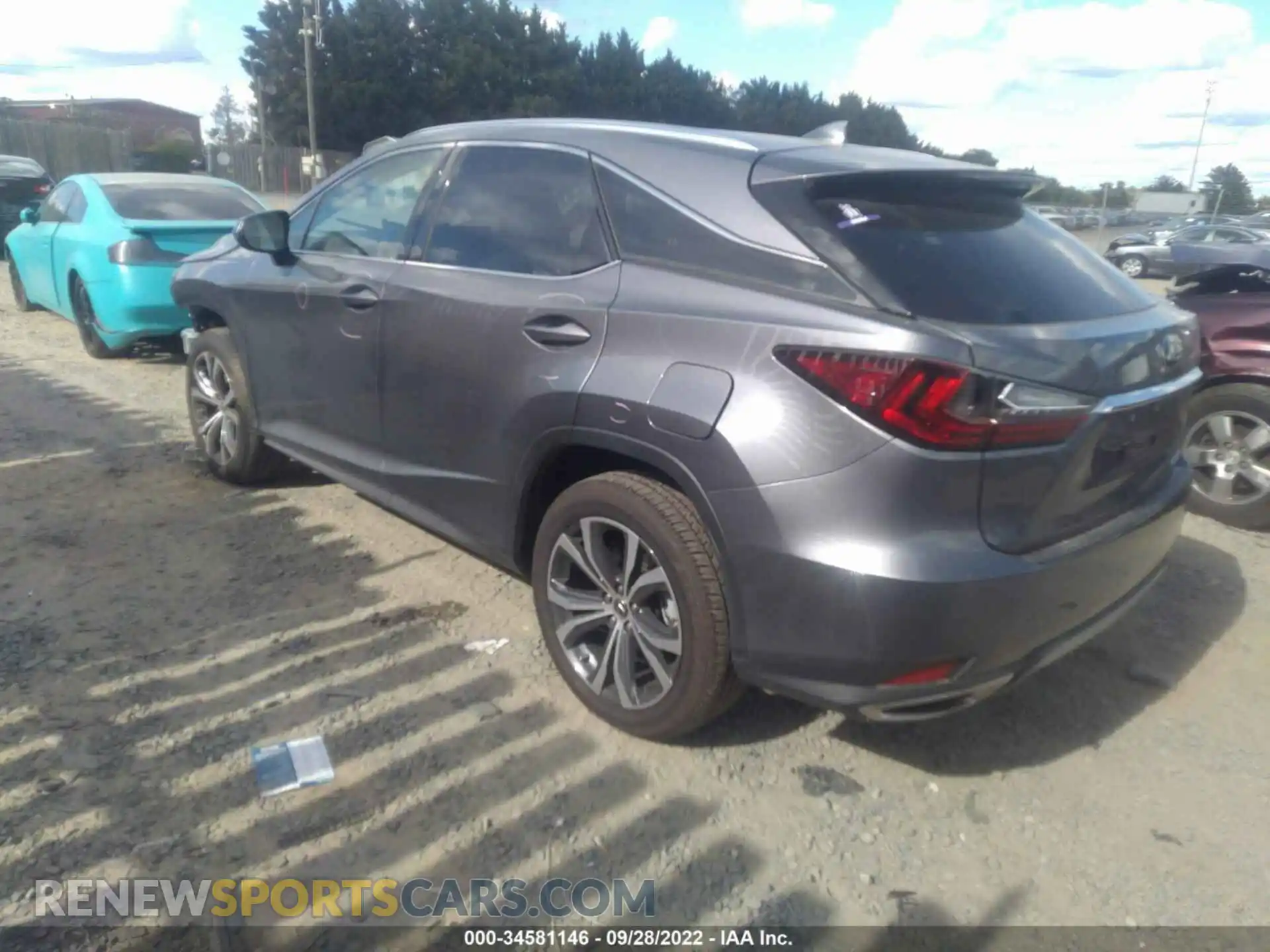 3 Photograph of a damaged car 2T2HZMDA8NC309534 LEXUS RX 2022