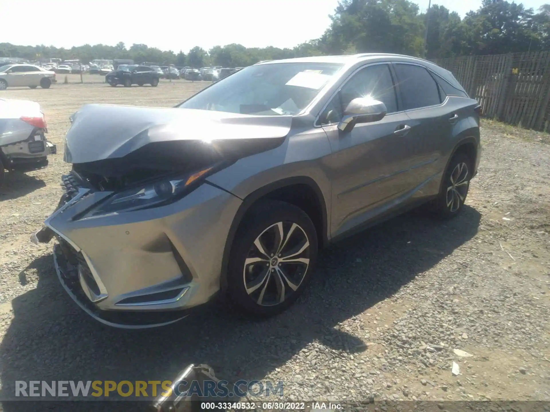 2 Photograph of a damaged car 2T2HZMDA8NC345160 LEXUS RX 2022