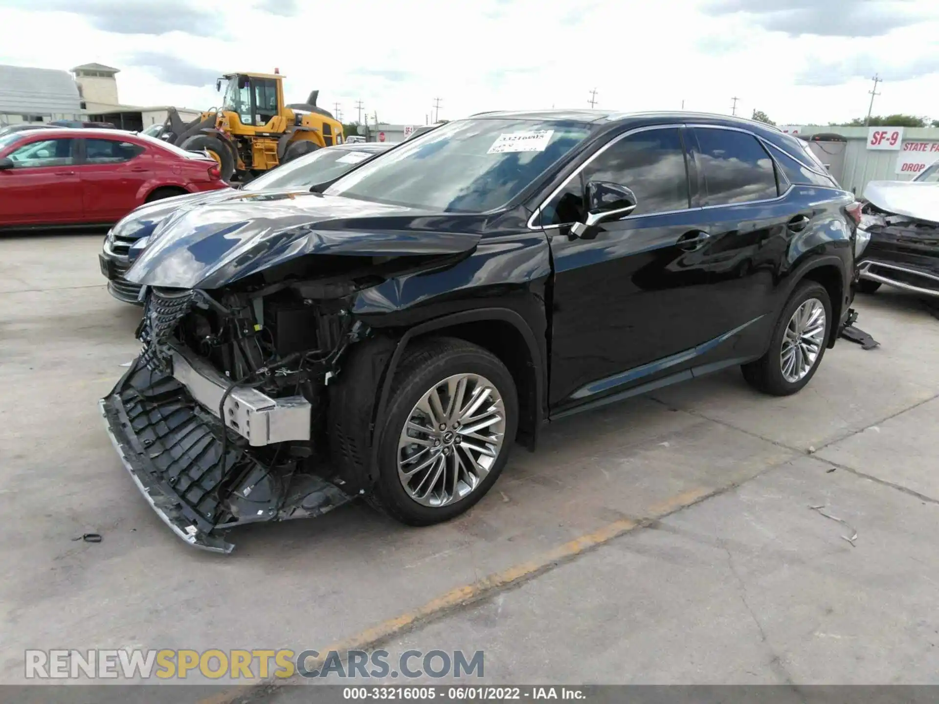 2 Photograph of a damaged car 2T2JZMDA7NC339402 LEXUS RX 2022