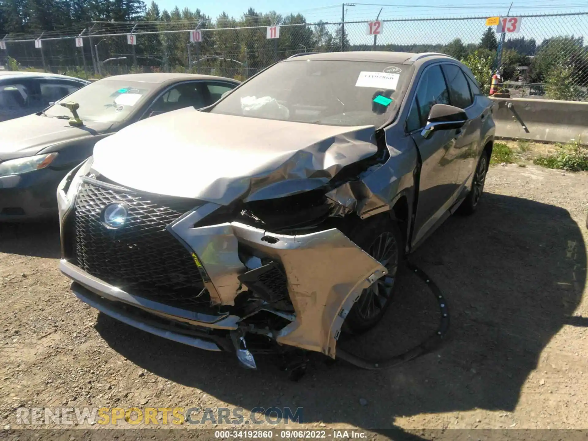 2 Photograph of a damaged car 2T2YGMDA5NC081143 LEXUS RX 2022