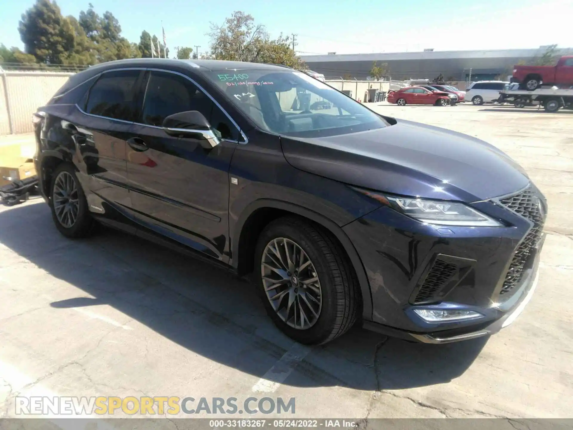1 Photograph of a damaged car 2T2YGMDA7NC080947 LEXUS RX 2022