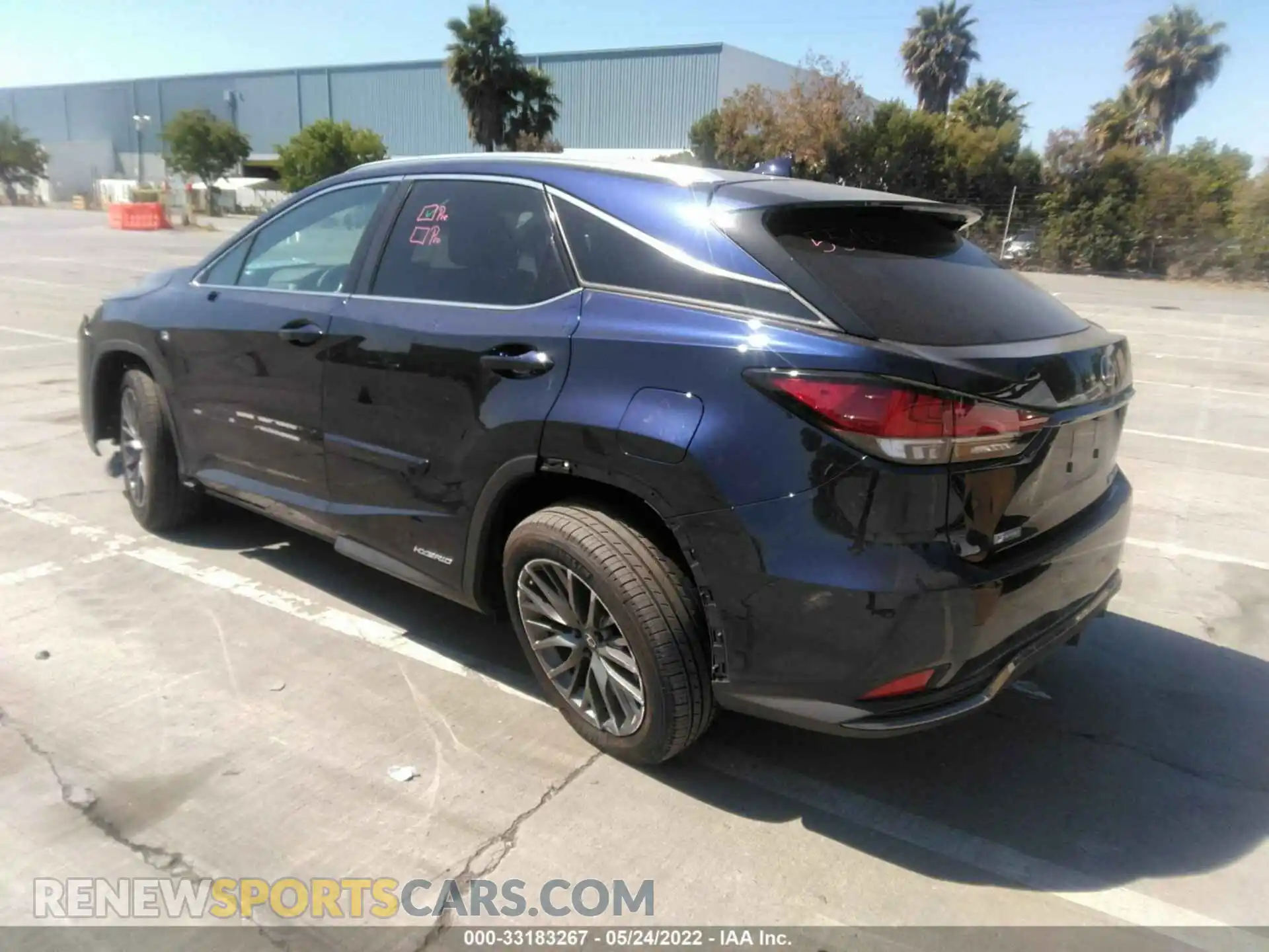 3 Photograph of a damaged car 2T2YGMDA7NC080947 LEXUS RX 2022