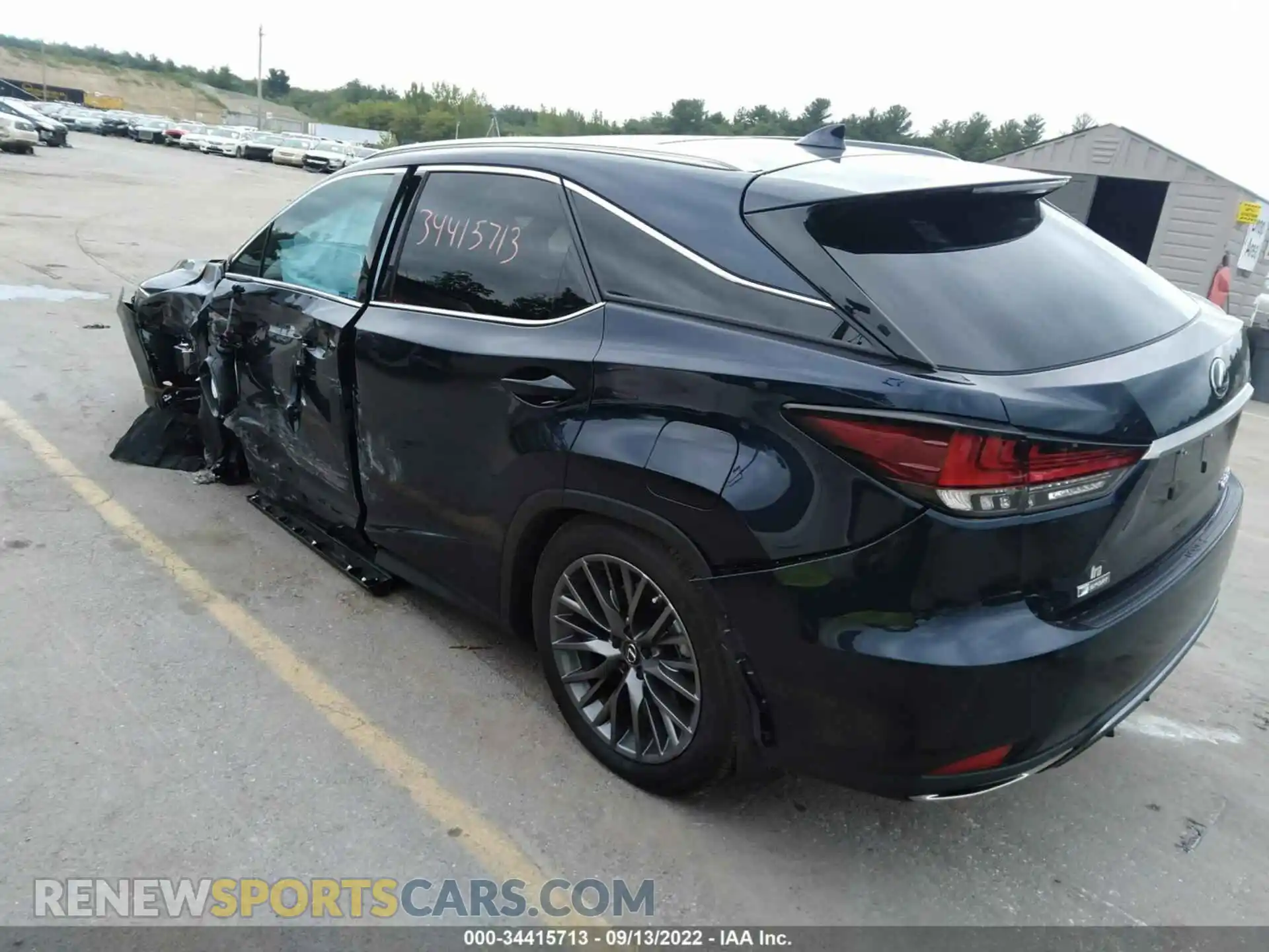 3 Фотография поврежденного автомобиля 2T2YZMDA3NC350931 LEXUS RX 2022