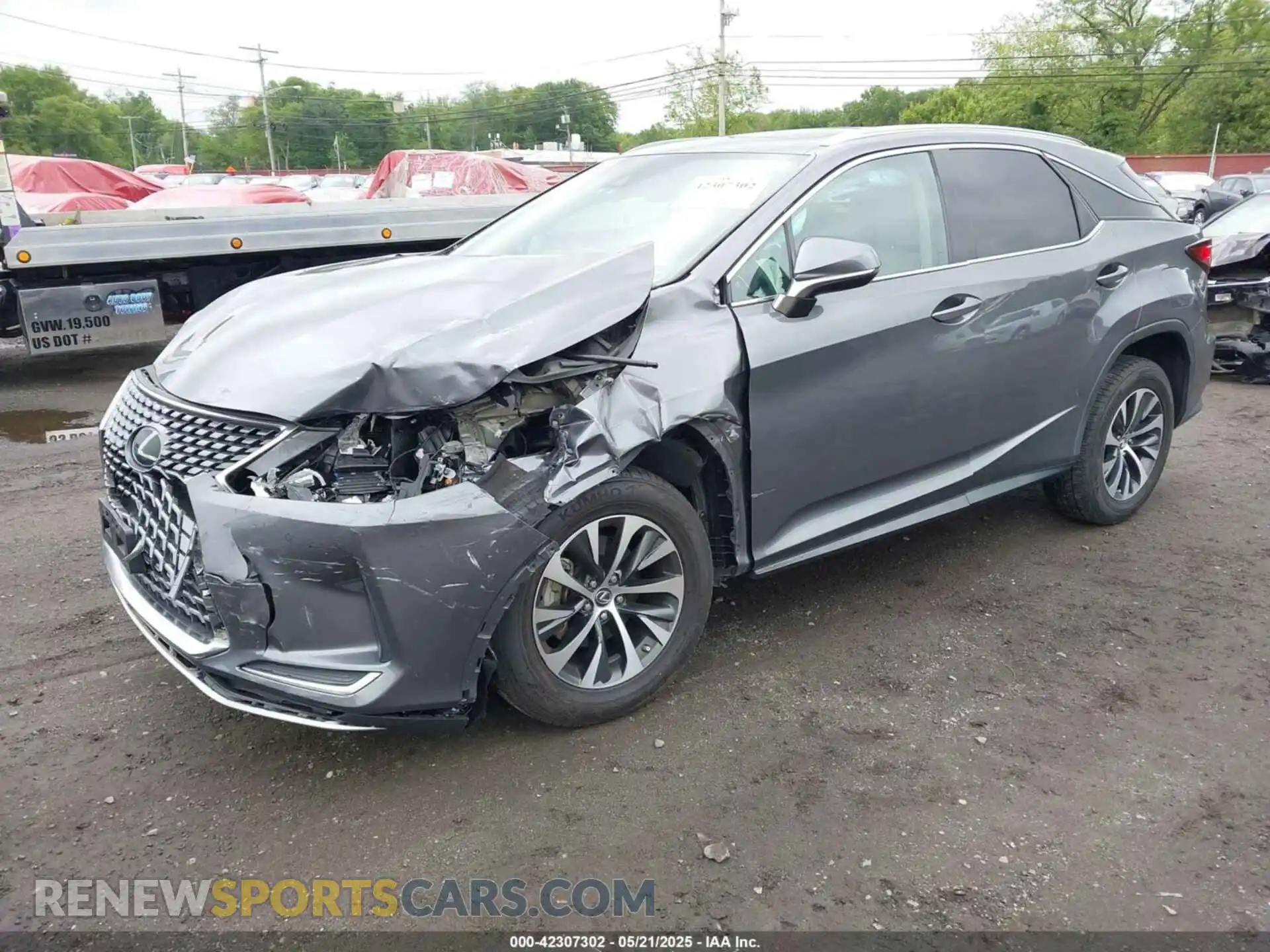2 Photograph of a damaged car 2T2HZMDA7LC227405 LEXUS RX 350 2020