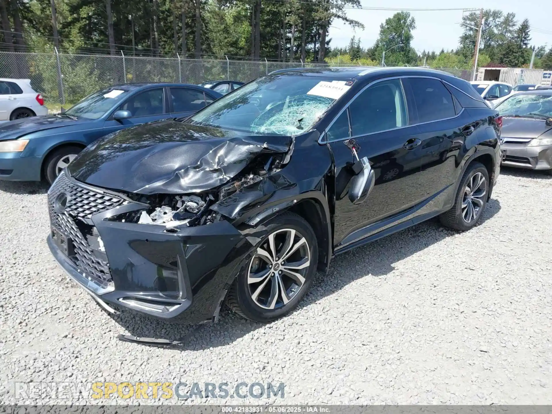 2 Photograph of a damaged car 2T2HZMDA8LC236999 LEXUS RX 350 2020