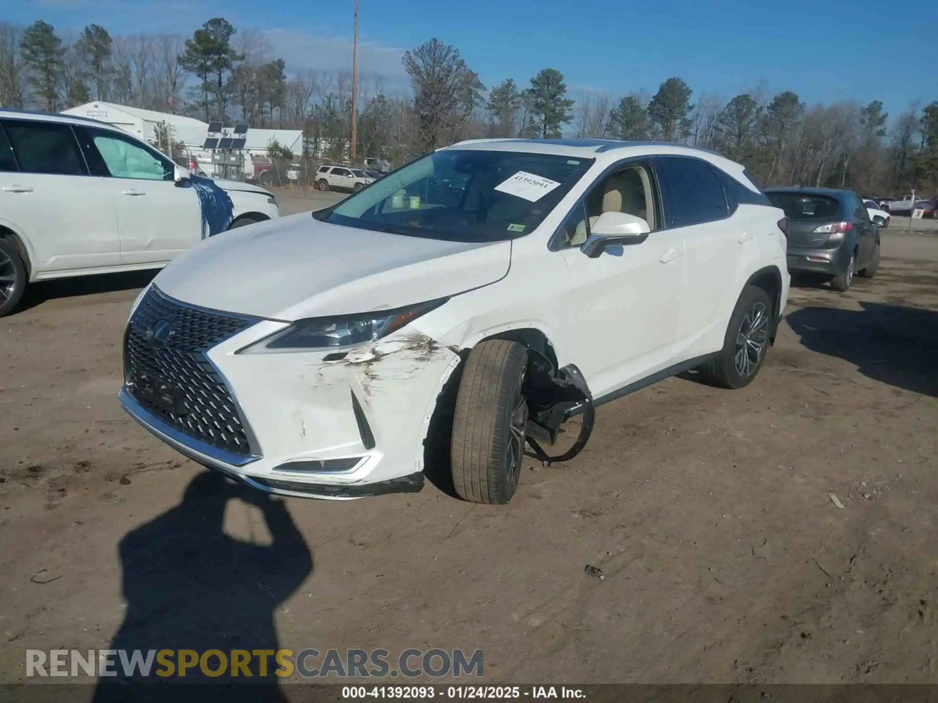 2 Photograph of a damaged car 2T2HZMDA9LC253889 LEXUS RX 350 2020