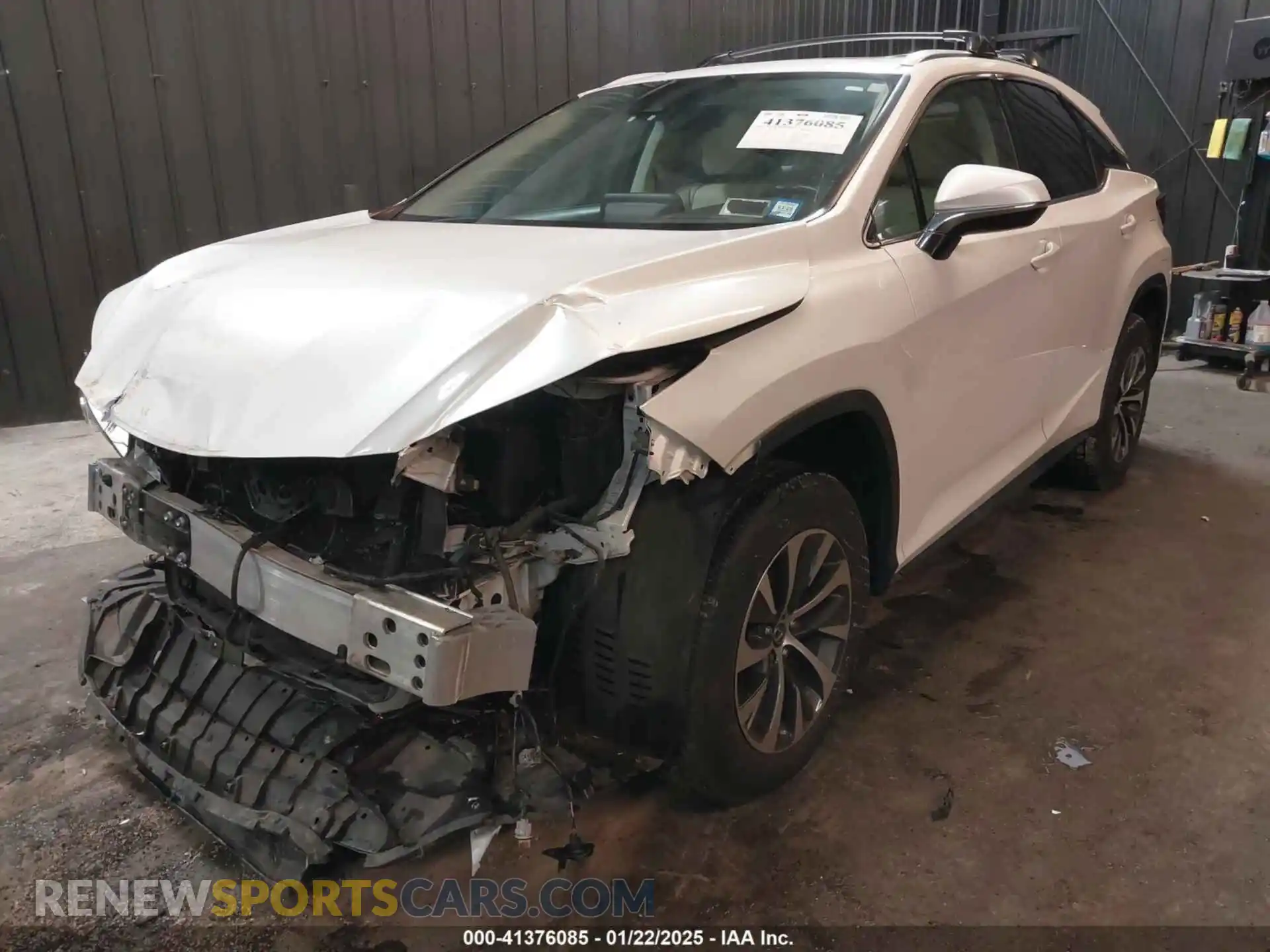 2 Photograph of a damaged car 2T2HZMDAXLC225034 LEXUS RX 350 2020