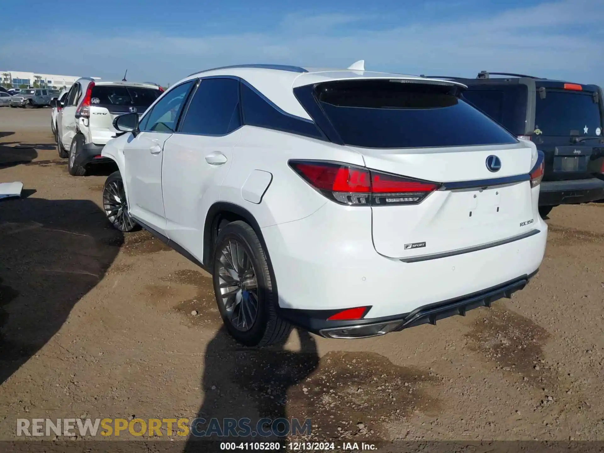 3 fotografías del automóvil dañado 2T2YZMDA8LC242611 LEXUS RX 350 2020