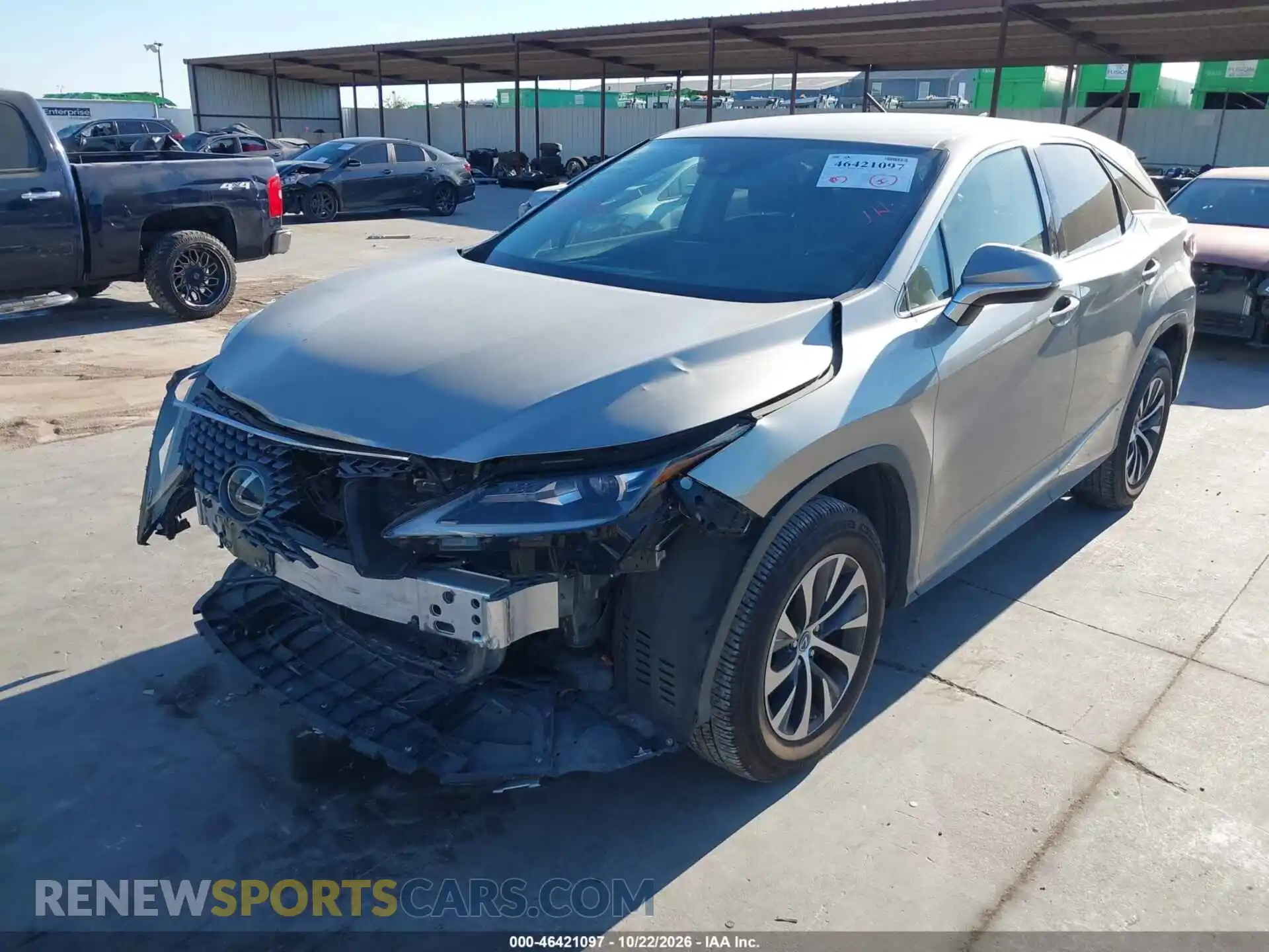 2 Photograph of a damaged car 2T2AZMAA2MC197933 LEXUS RX 350 2021