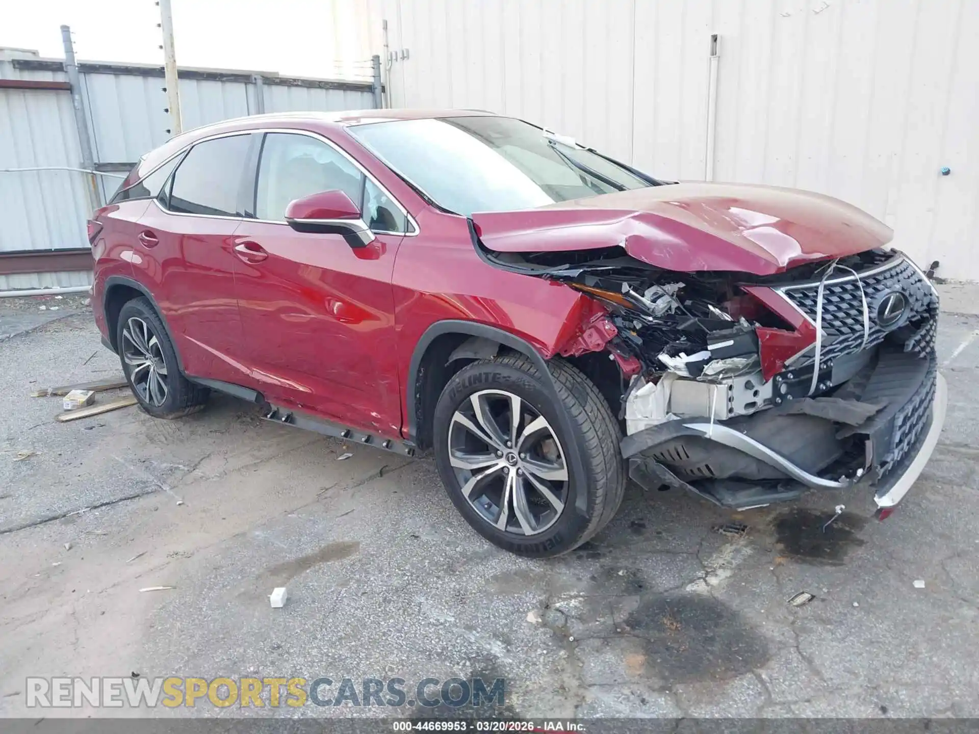 1 Photograph of a damaged car 2T2HZMAA0MC208801 LEXUS RX 350 2021