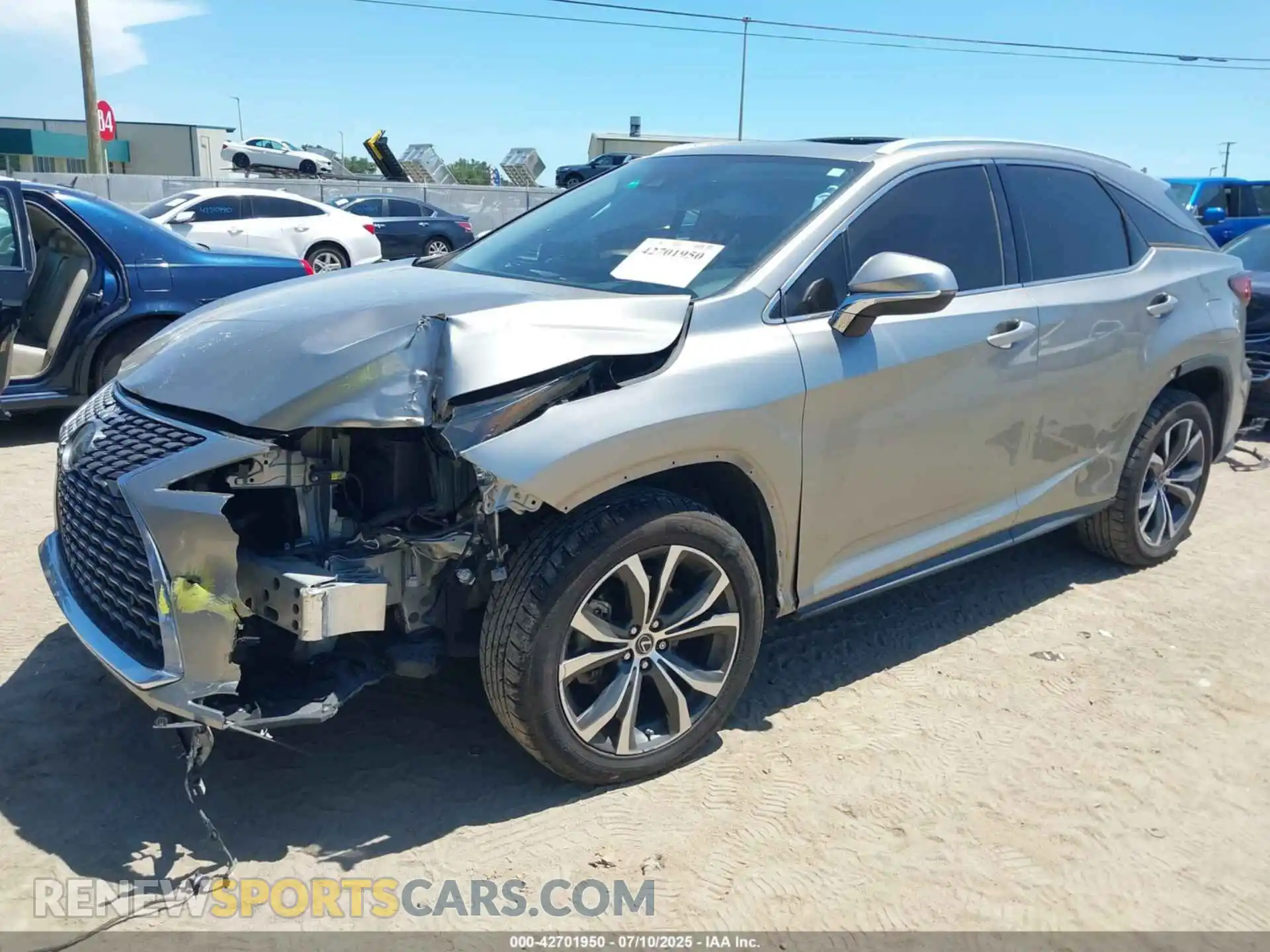 2 Photograph of a damaged car 2T2HZMAA2MC211568 LEXUS RX 350 2021