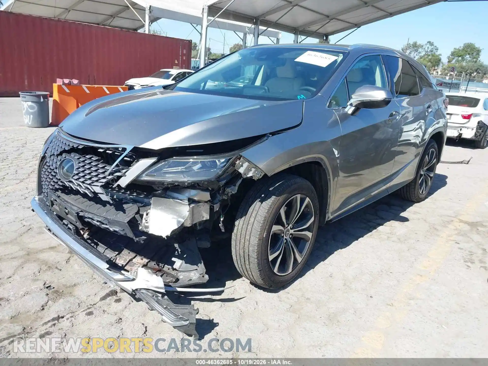 2 Photograph of a damaged car 2T2HZMAA8MC217620 LEXUS RX 350 2021