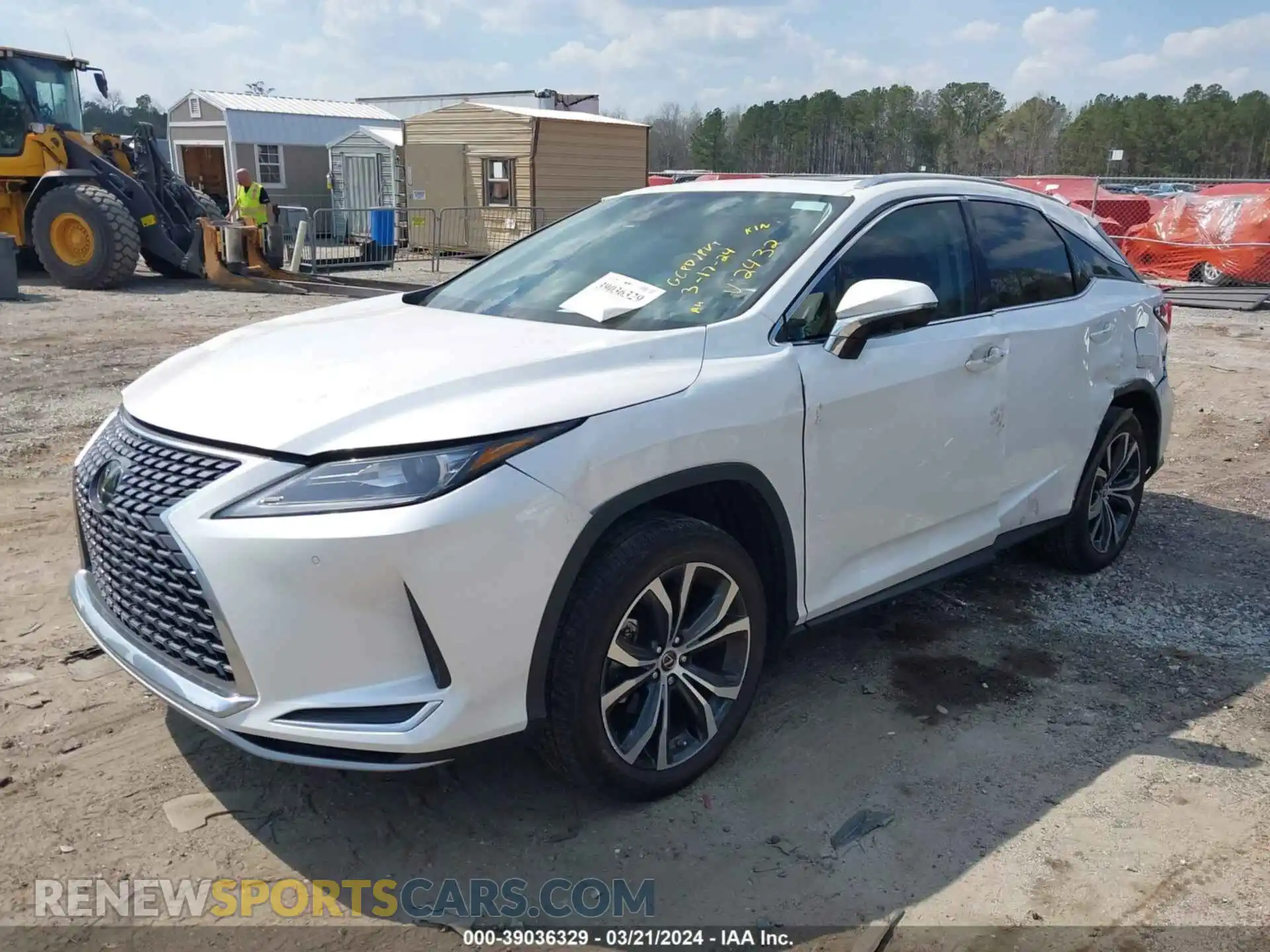 2 Photograph of a damaged car 2T2HZMAA9MC202432 LEXUS RX 350 2021