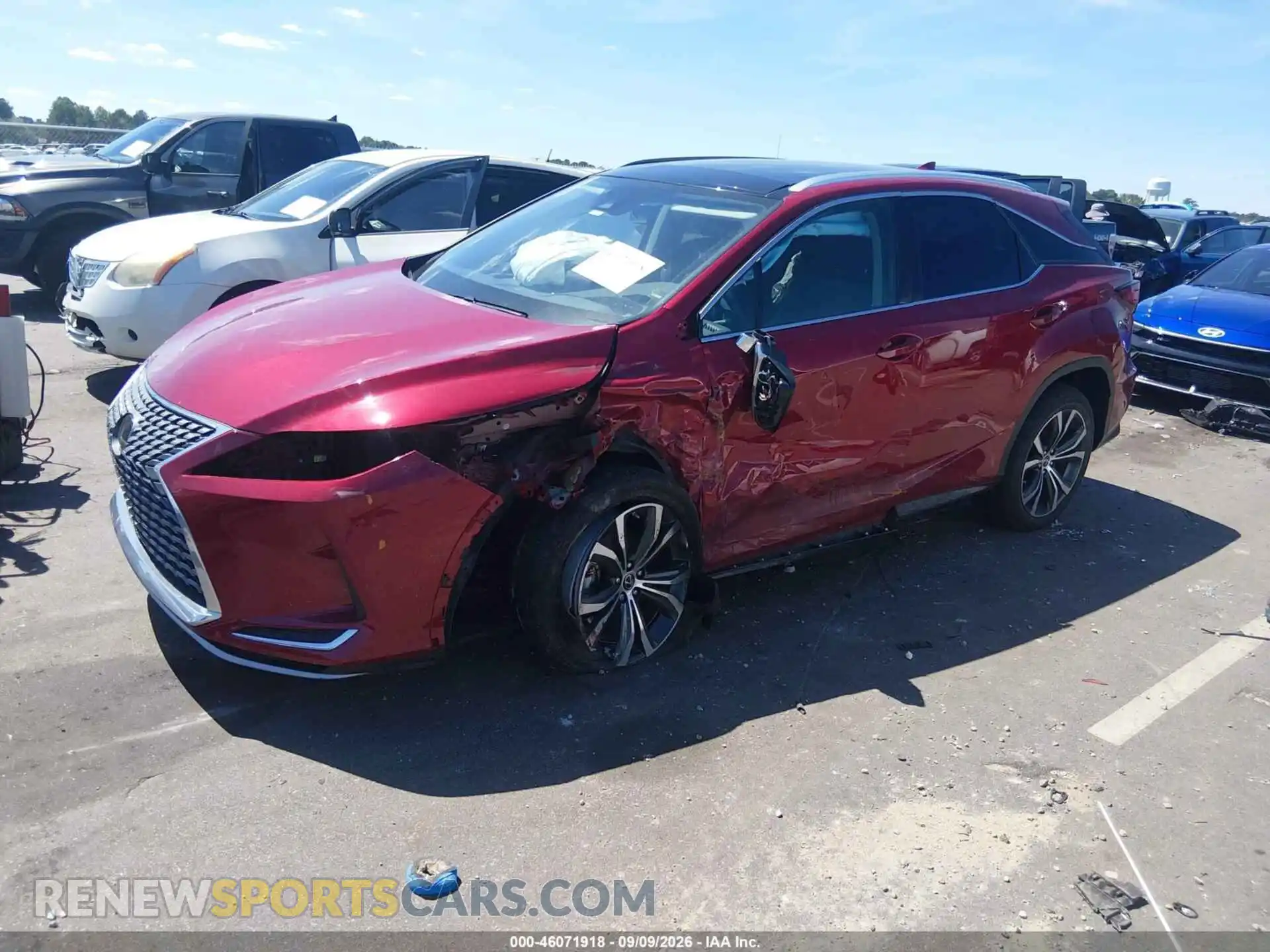 2 Фотография поврежденного автомобиля 2T2HZMDA9MC285064 LEXUS RX 350 2021