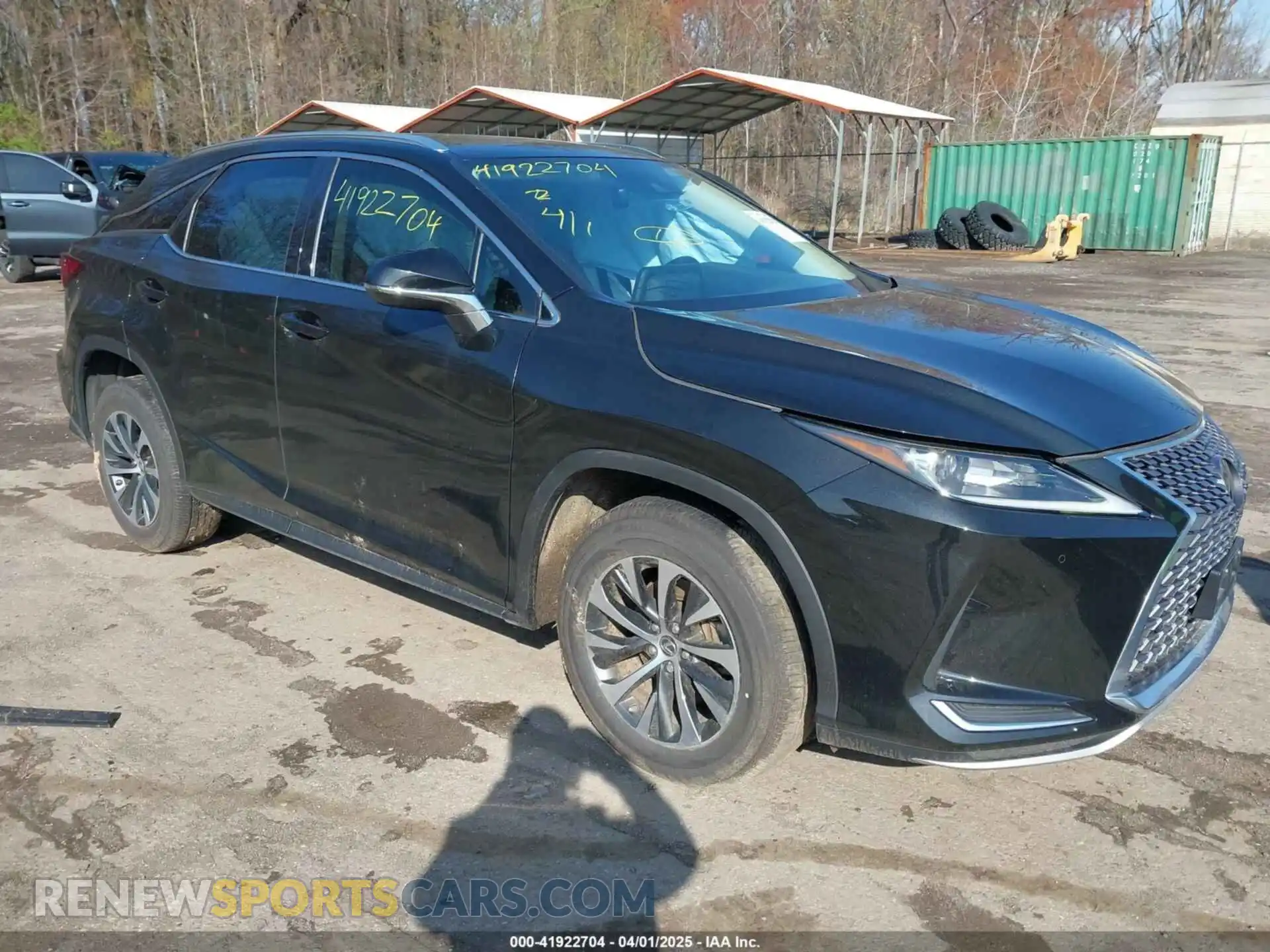 1 Photograph of a damaged car 2T2HZMDAXMC291035 LEXUS RX 350 2021