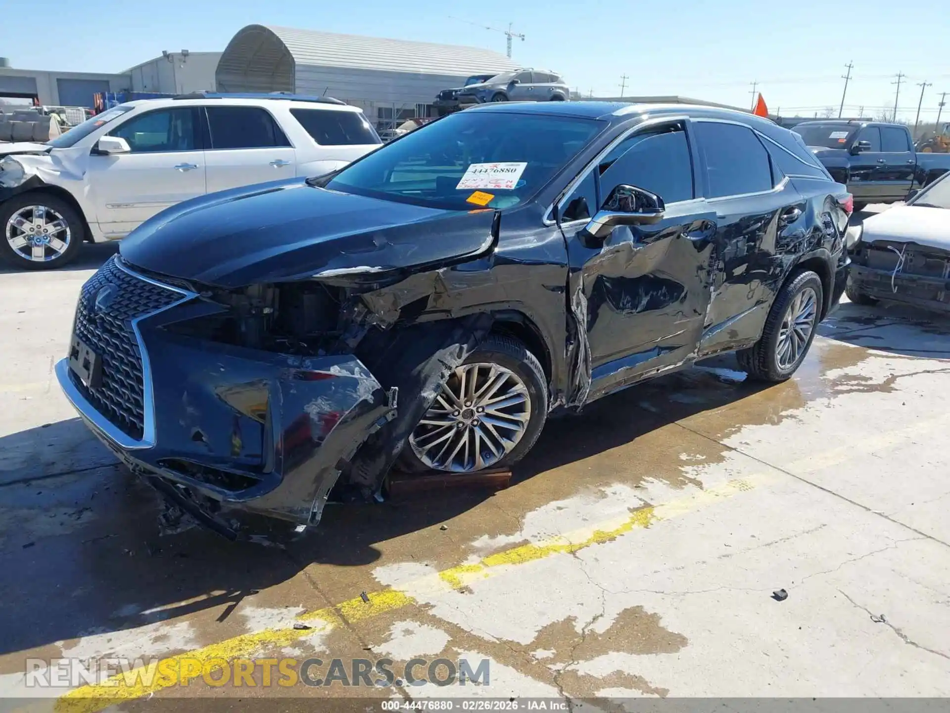 2 Photograph of a damaged car 2T2JZMAA3MC214433 LEXUS RX 350 2021