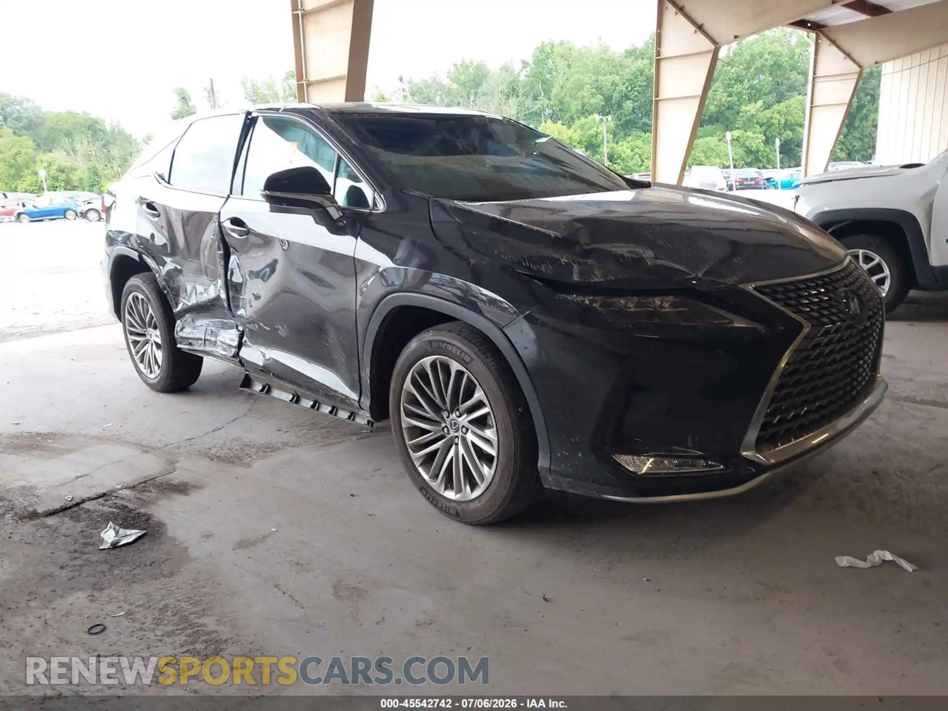 1 Photograph of a damaged car 2T2JZMDA6MC261872 LEXUS RX 350 2021