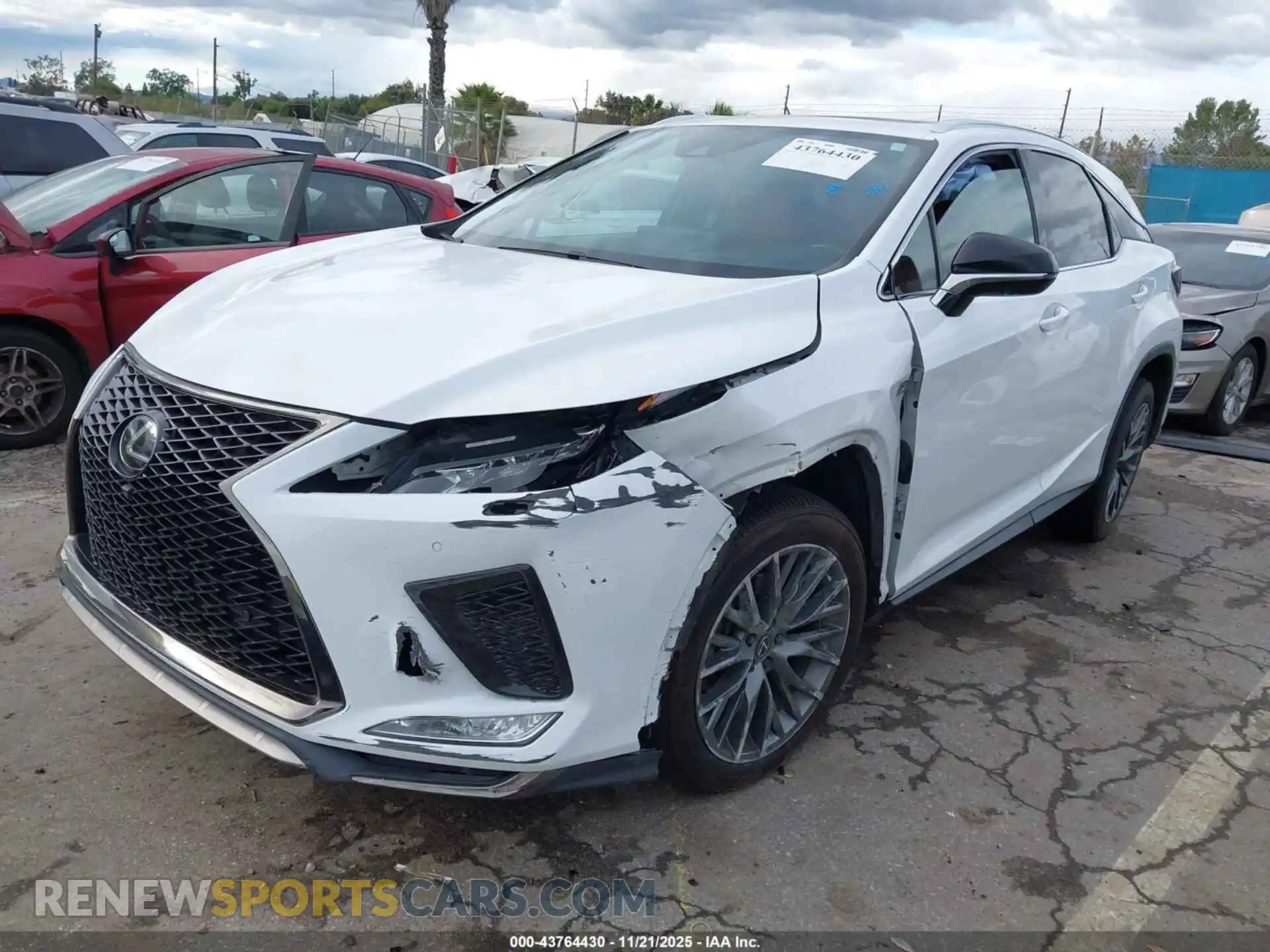 2 Photograph of a damaged car 2T2SZMDA1MC293374 LEXUS RX 350 2021