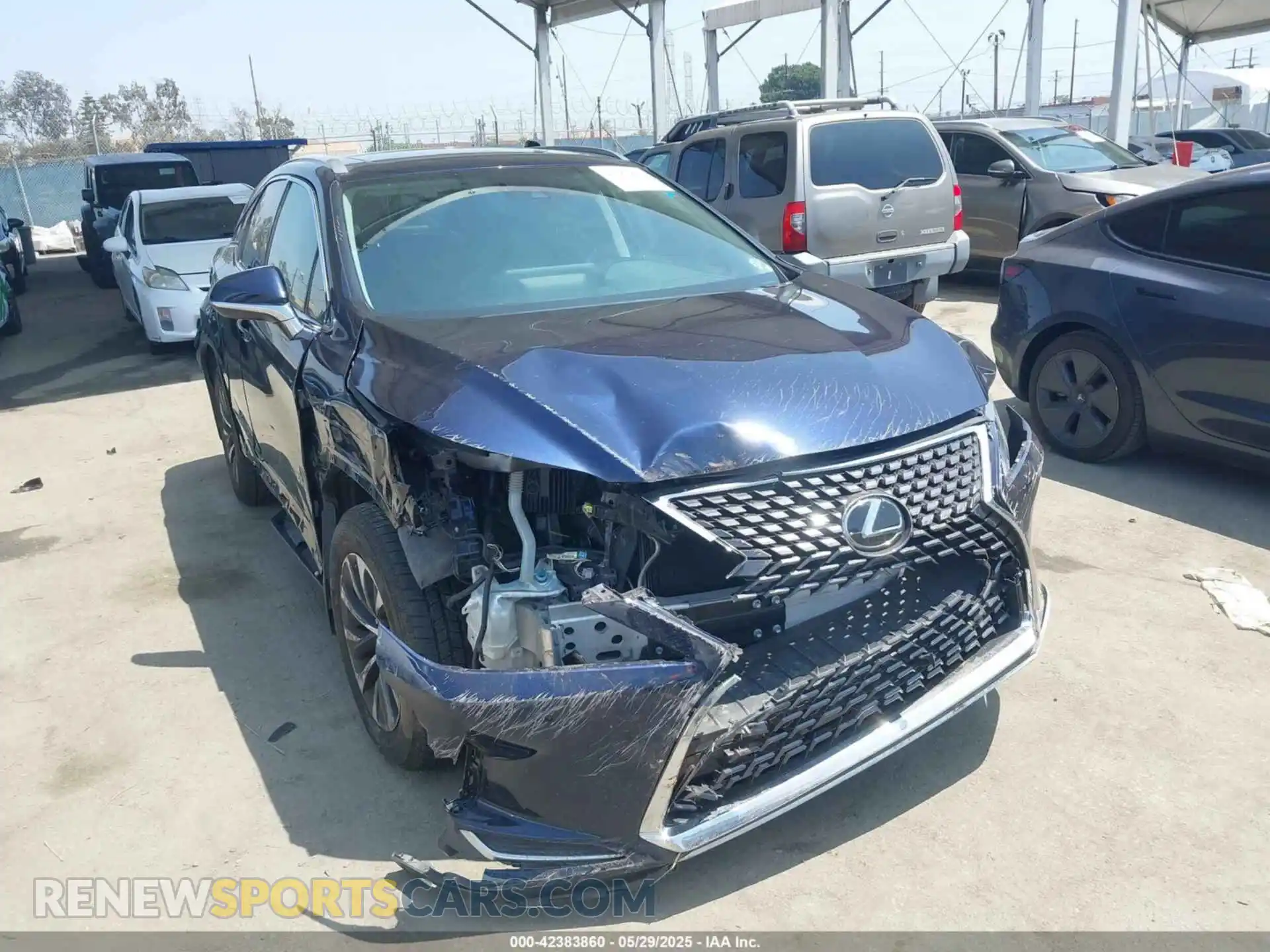 1 Photograph of a damaged car JTJHZMDA9M2053659 LEXUS RX 350 2021