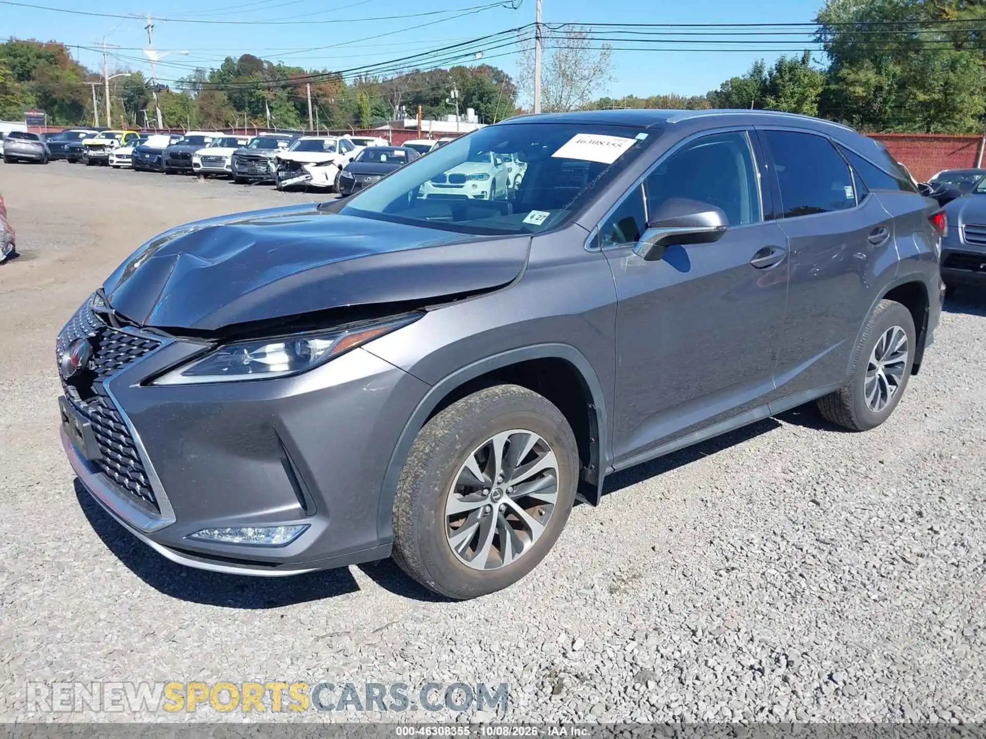 2 fotografías del automóvil dañado 2T2HZMDA9NC349962 LEXUS RX 350 2022