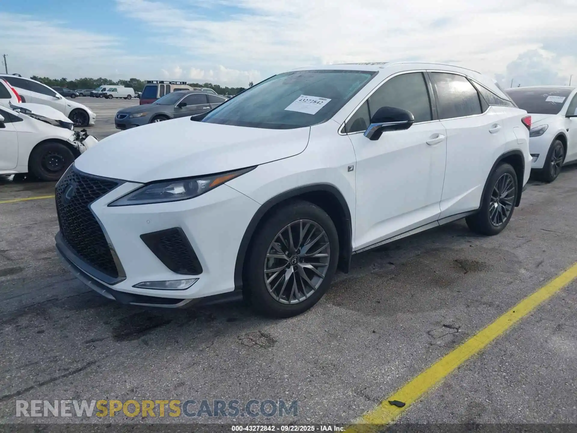 2 Photograph of a damaged car 2T2YZMDA2NC358096 LEXUS RX 350 2022