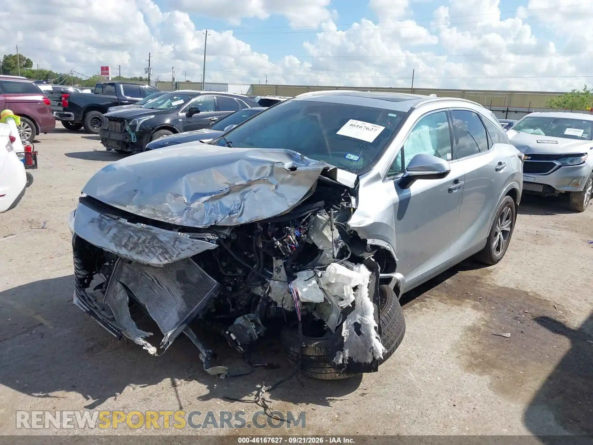 2 fotografías del automóvil dañado 2T2BAMBA0PC009215 LEXUS RX 350 2023