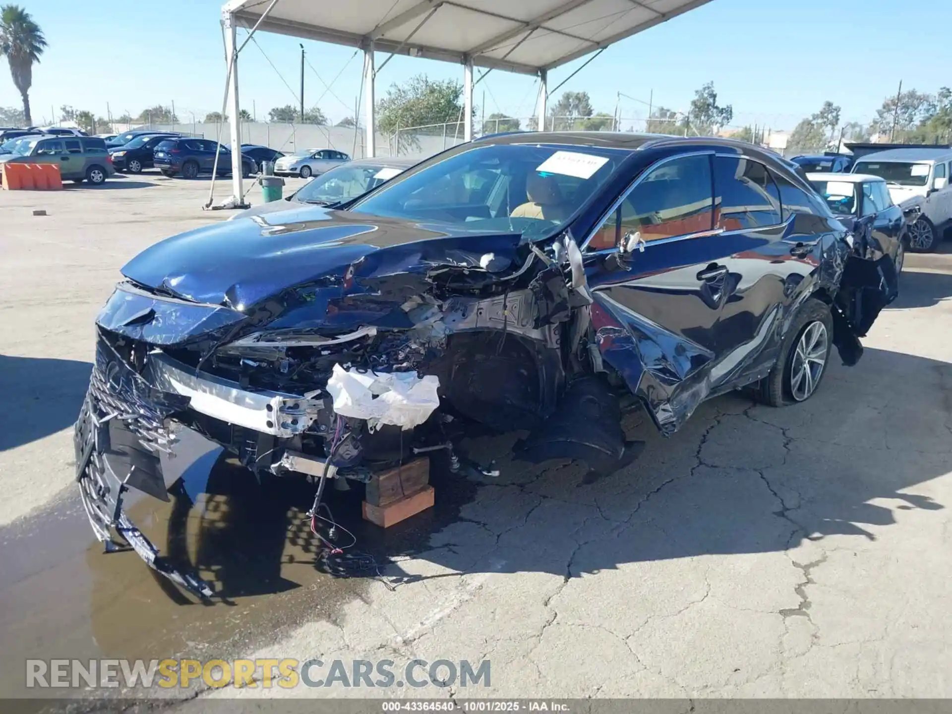 2 fotografías del automóvil dañado 2T2BAMBA1SC061624 LEXUS RX 350 2025