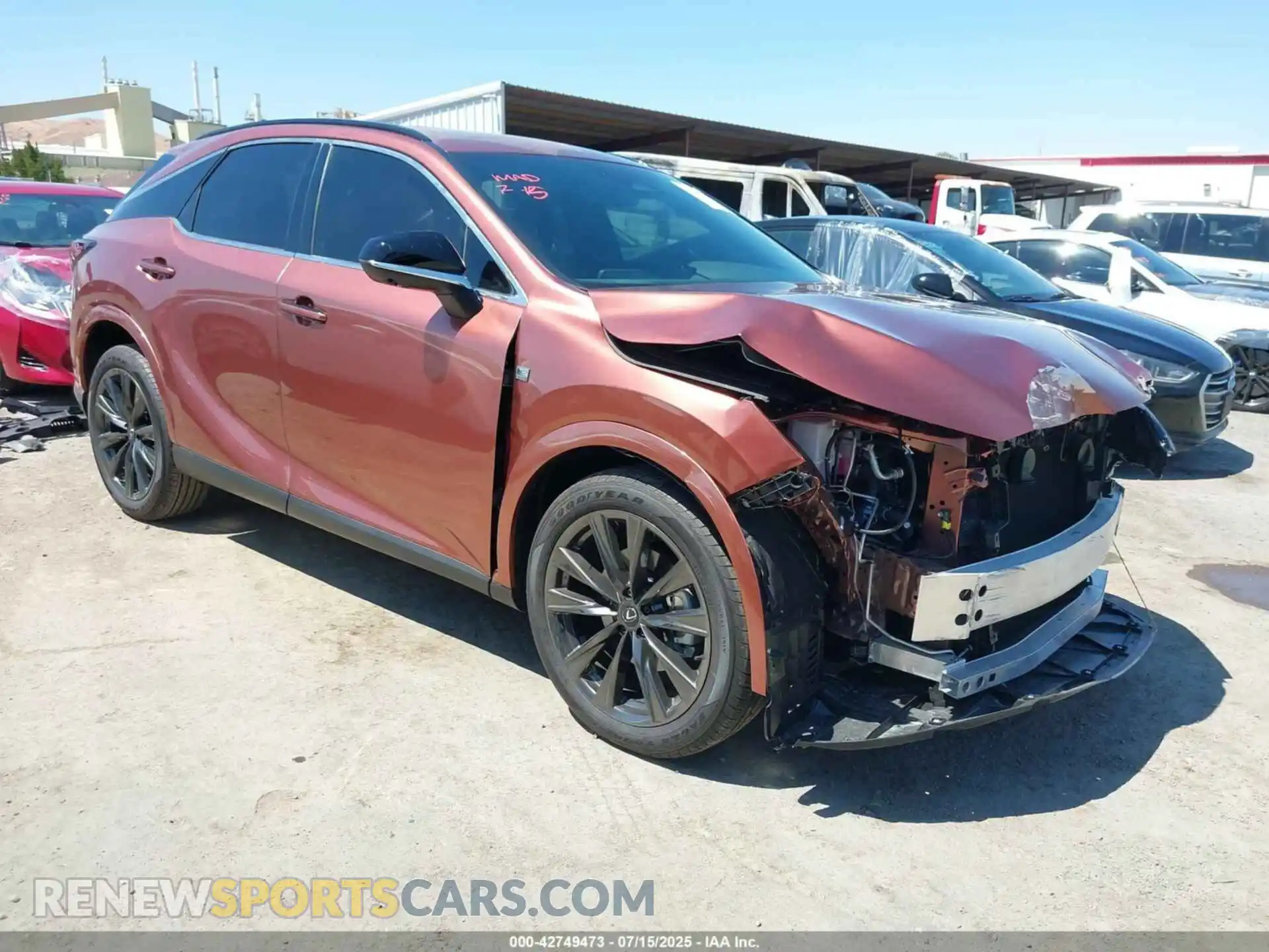 1 fotografías del automóvil dañado 2T2BAMCA1SC100615 LEXUS RX 350 2025