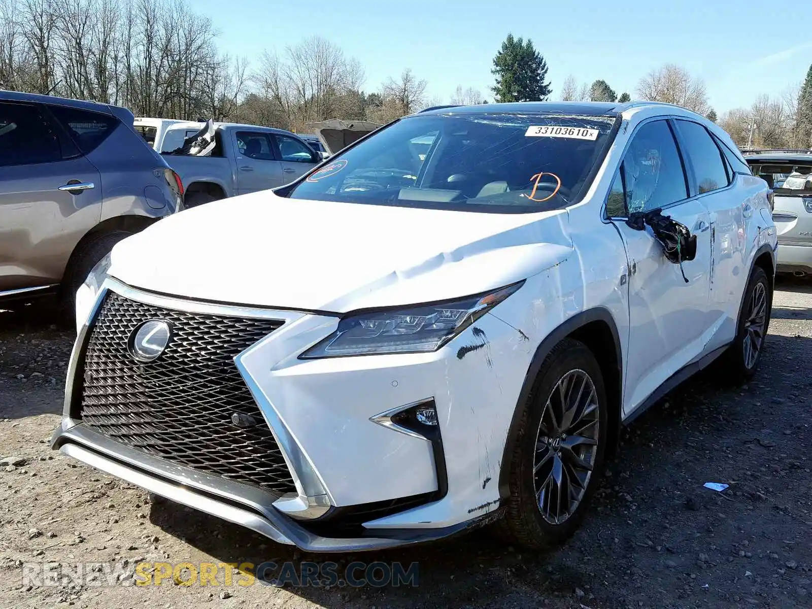 2 Photograph of a damaged car 2T2BZMCA0KC179882 LEXUS RX 350 BAS 2019