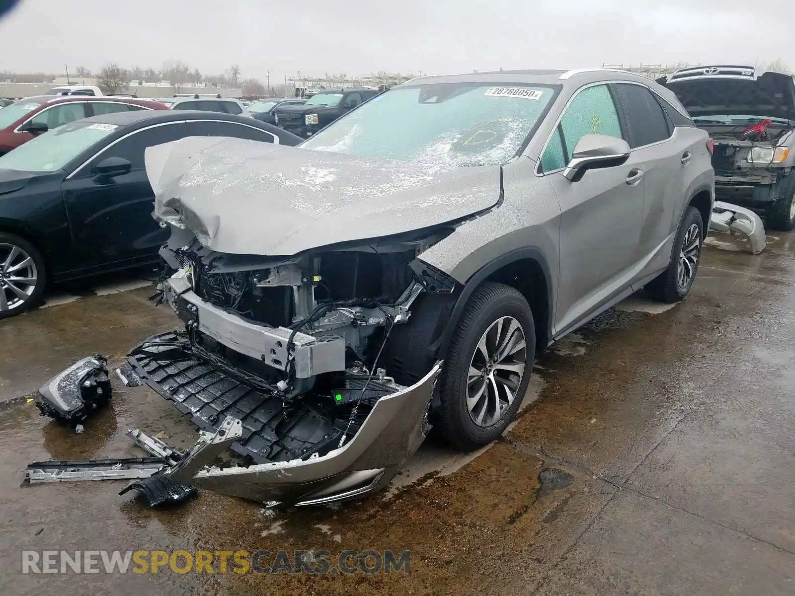 2 Photograph of a damaged car 2T2AZMDA1LC224730 LEXUS RX 350 BAS 2020