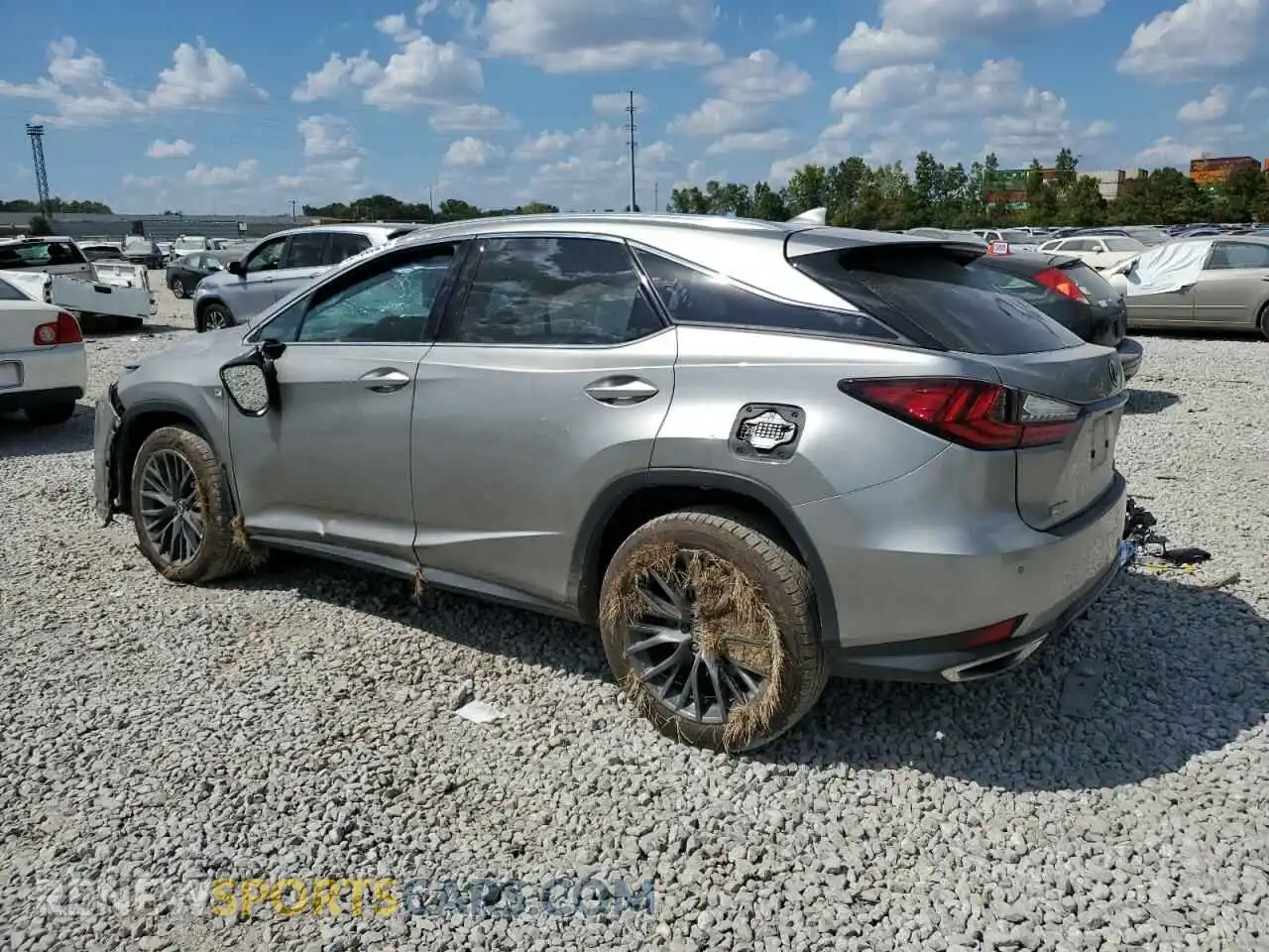 2 fotografías del automóvil dañado 2T2SZMDA3MC308425 LEXUS RX 350 F S 2021