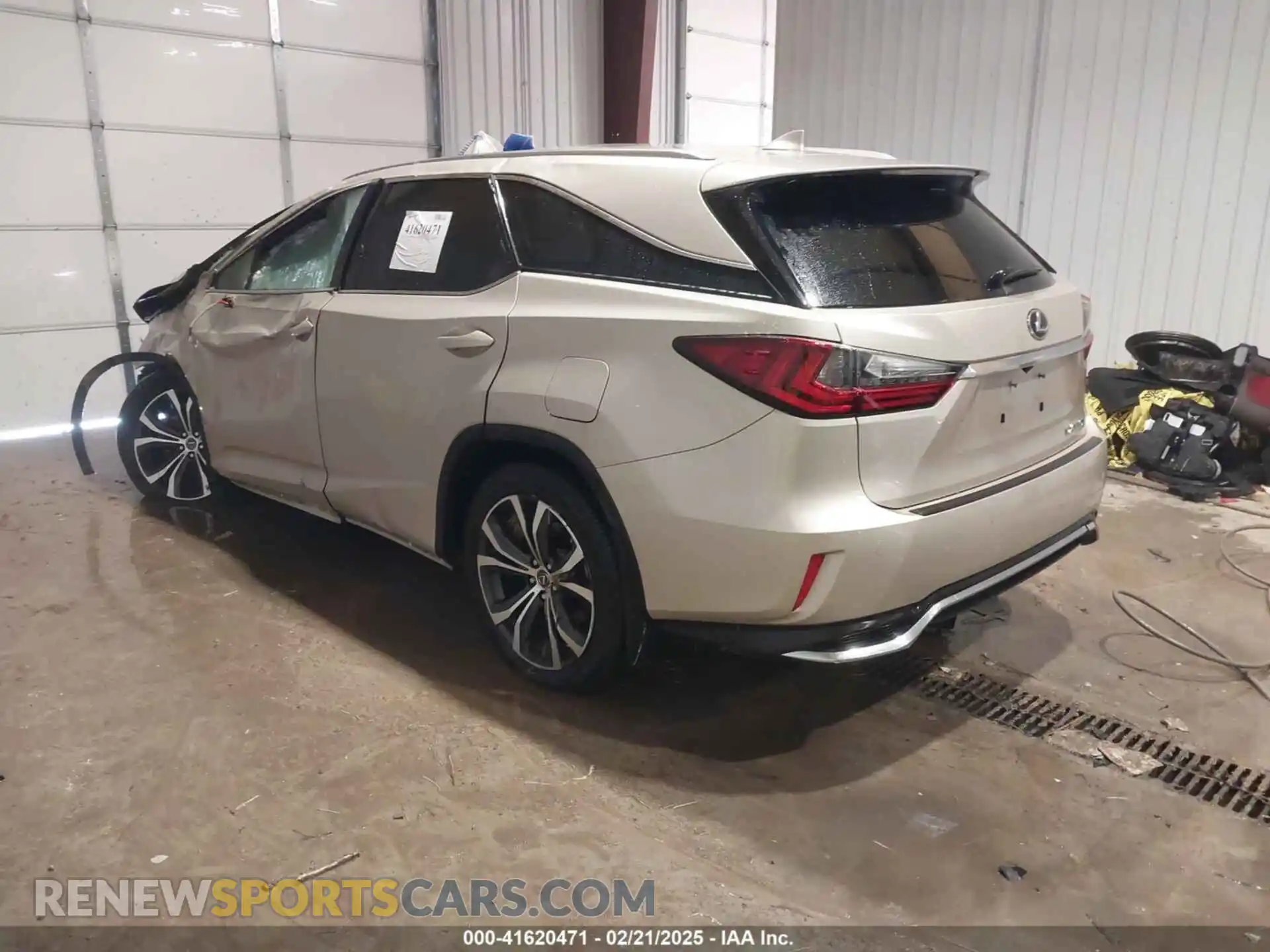 3 Фотография поврежденного автомобиля JTJDZKCA9K2019772 LEXUS RX 350L 2019
