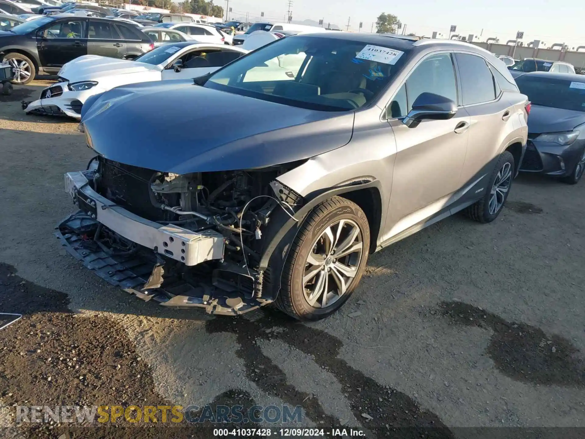 2 Photograph of a damaged car 2T2HGMDA4LC051841 LEXUS RX 450H 2020