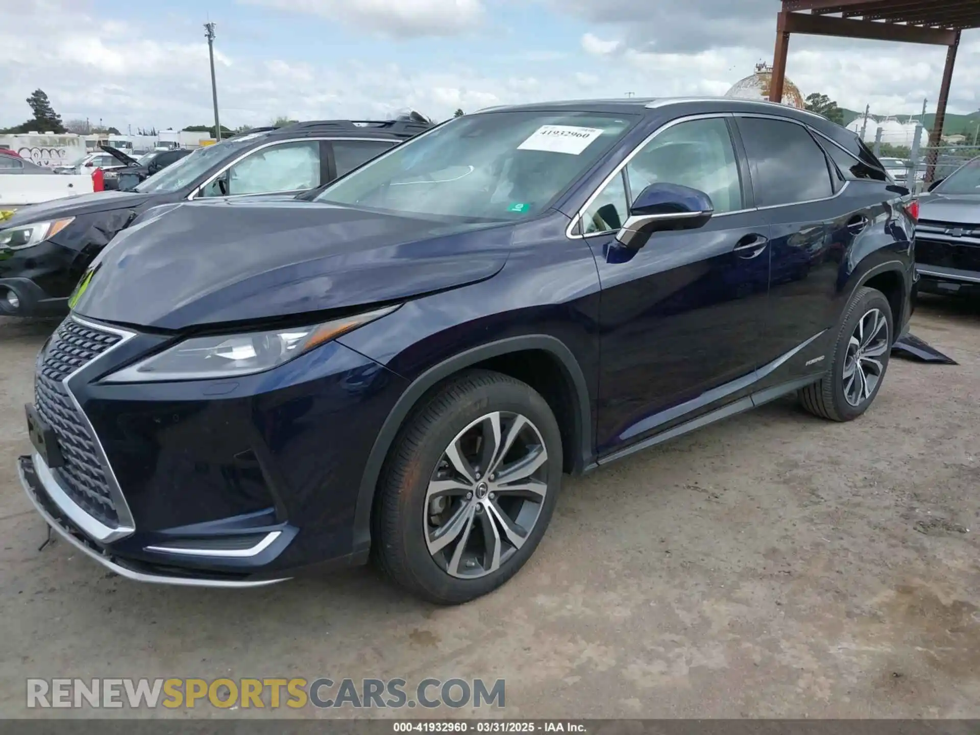 2 Photograph of a damaged car 2T2HGMDA6LC047628 LEXUS RX 450H 2020