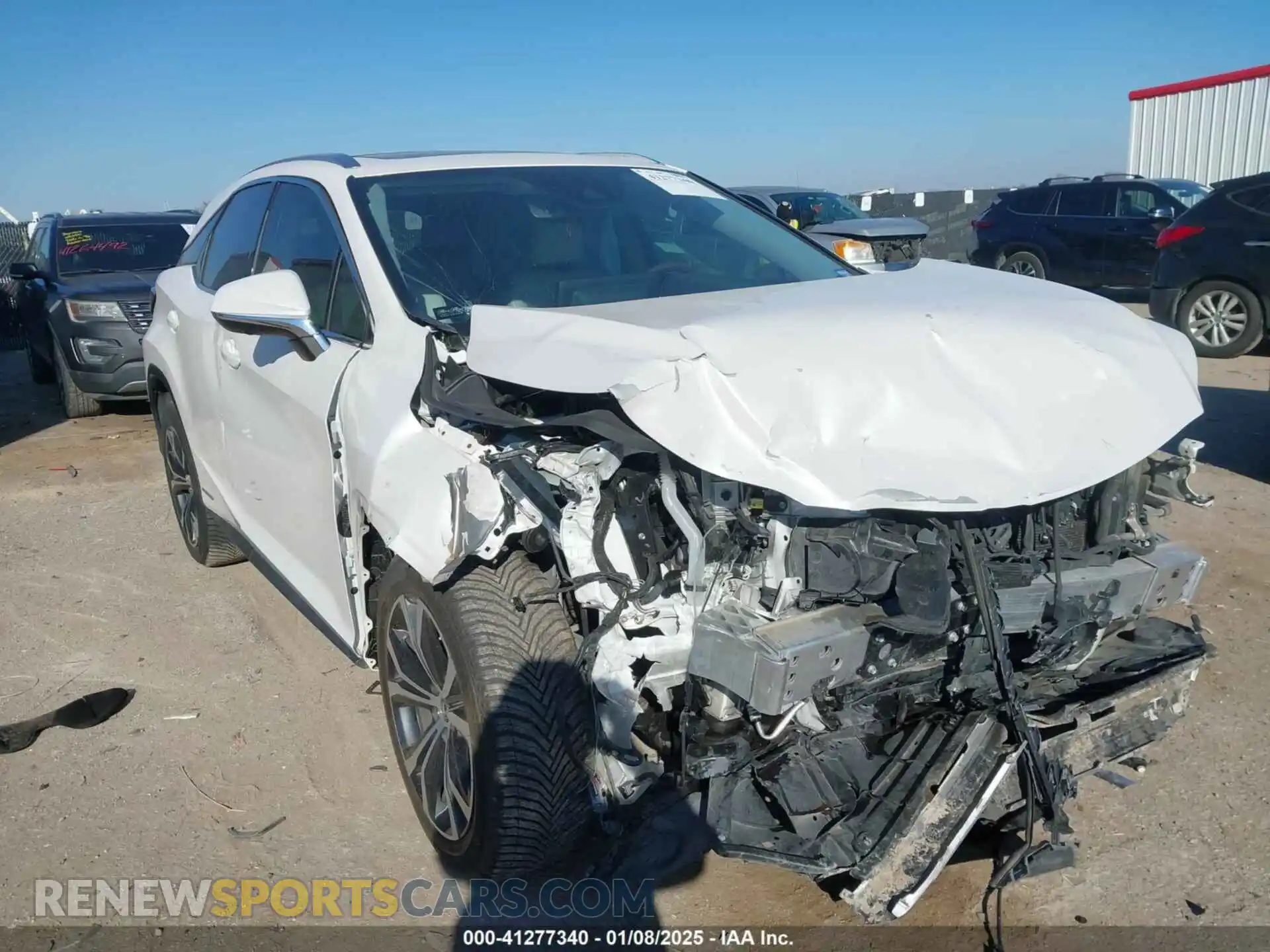 1 Photograph of a damaged car 2T2HGMDAXLC044439 LEXUS RX 450H 2020