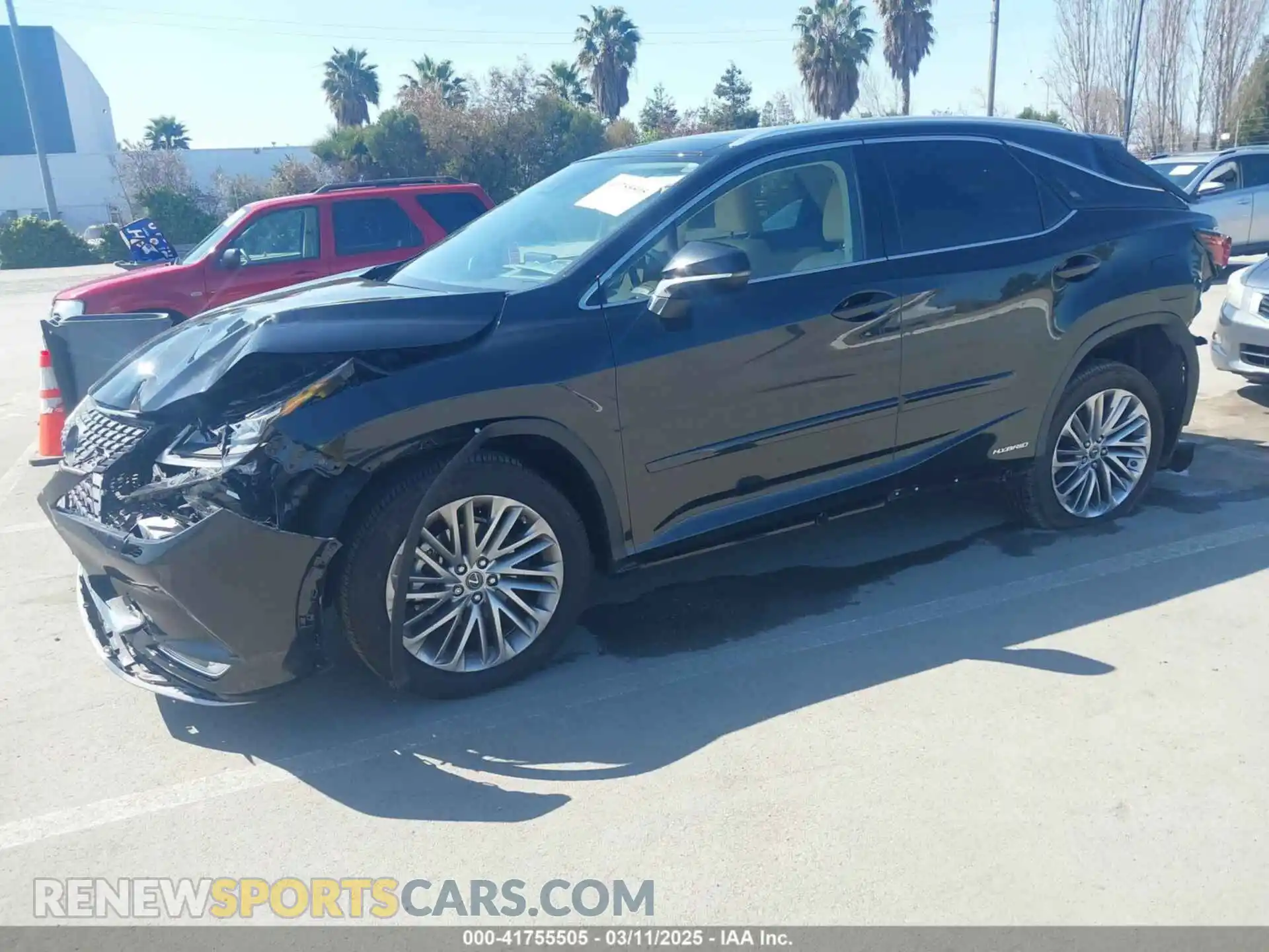 2 Photograph of a damaged car 2T2JGMDA0LC048405 LEXUS RX 450H 2020