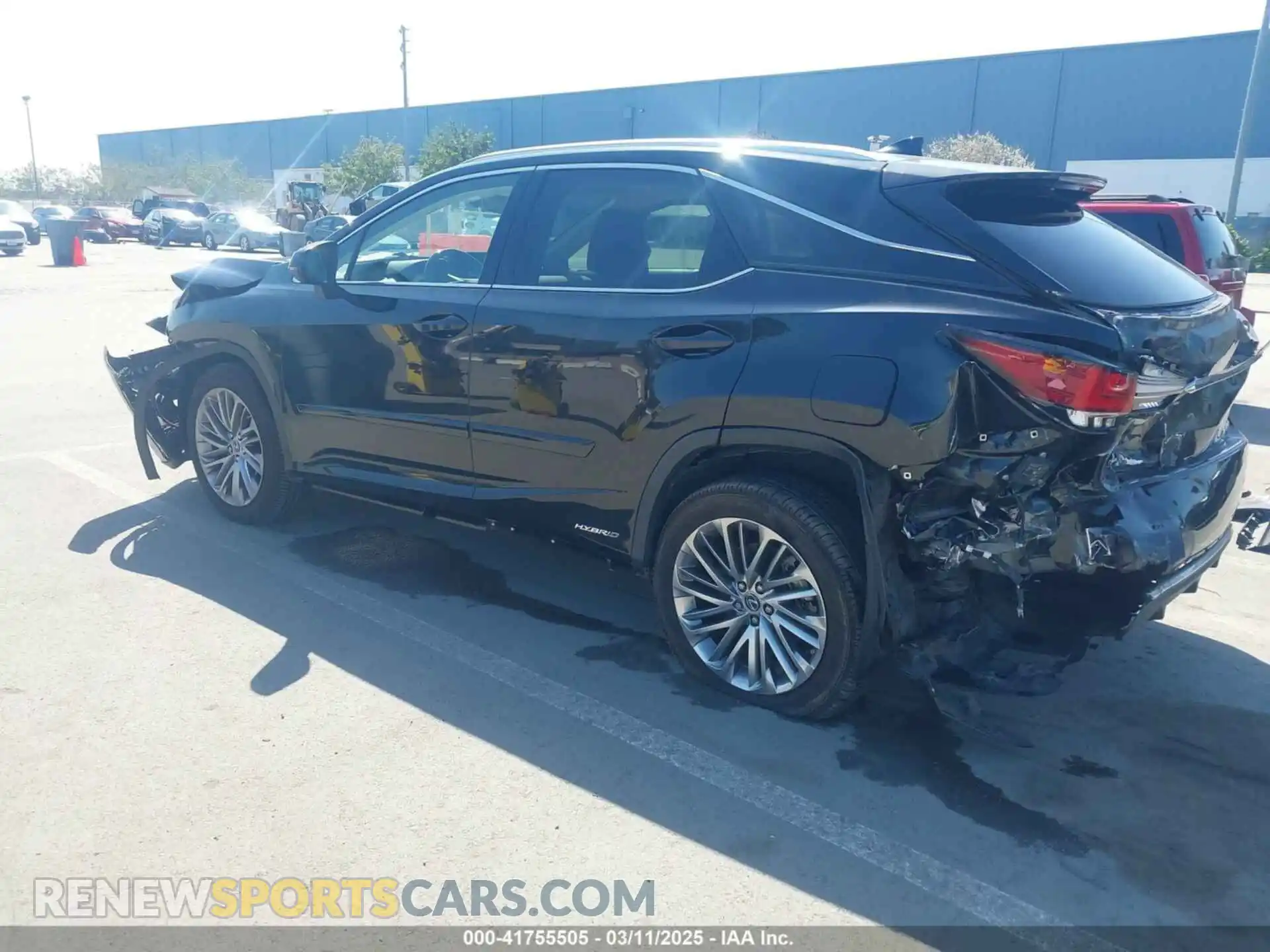 3 Photograph of a damaged car 2T2JGMDA0LC048405 LEXUS RX 450H 2020