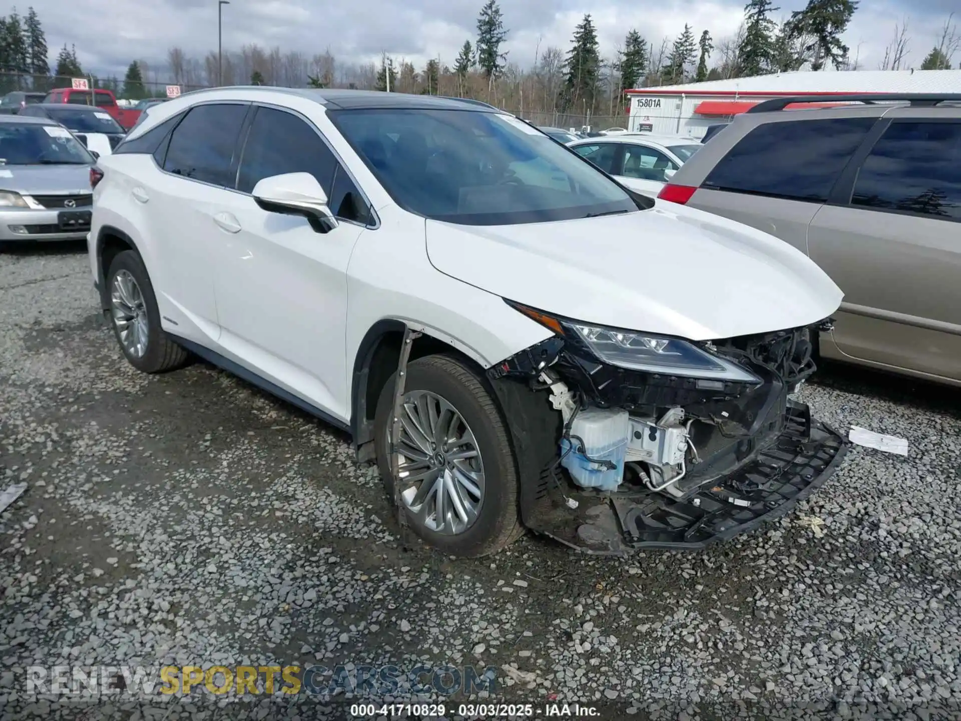 1 Photograph of a damaged car 2T2JGMDA1LC045951 LEXUS RX 450H 2020