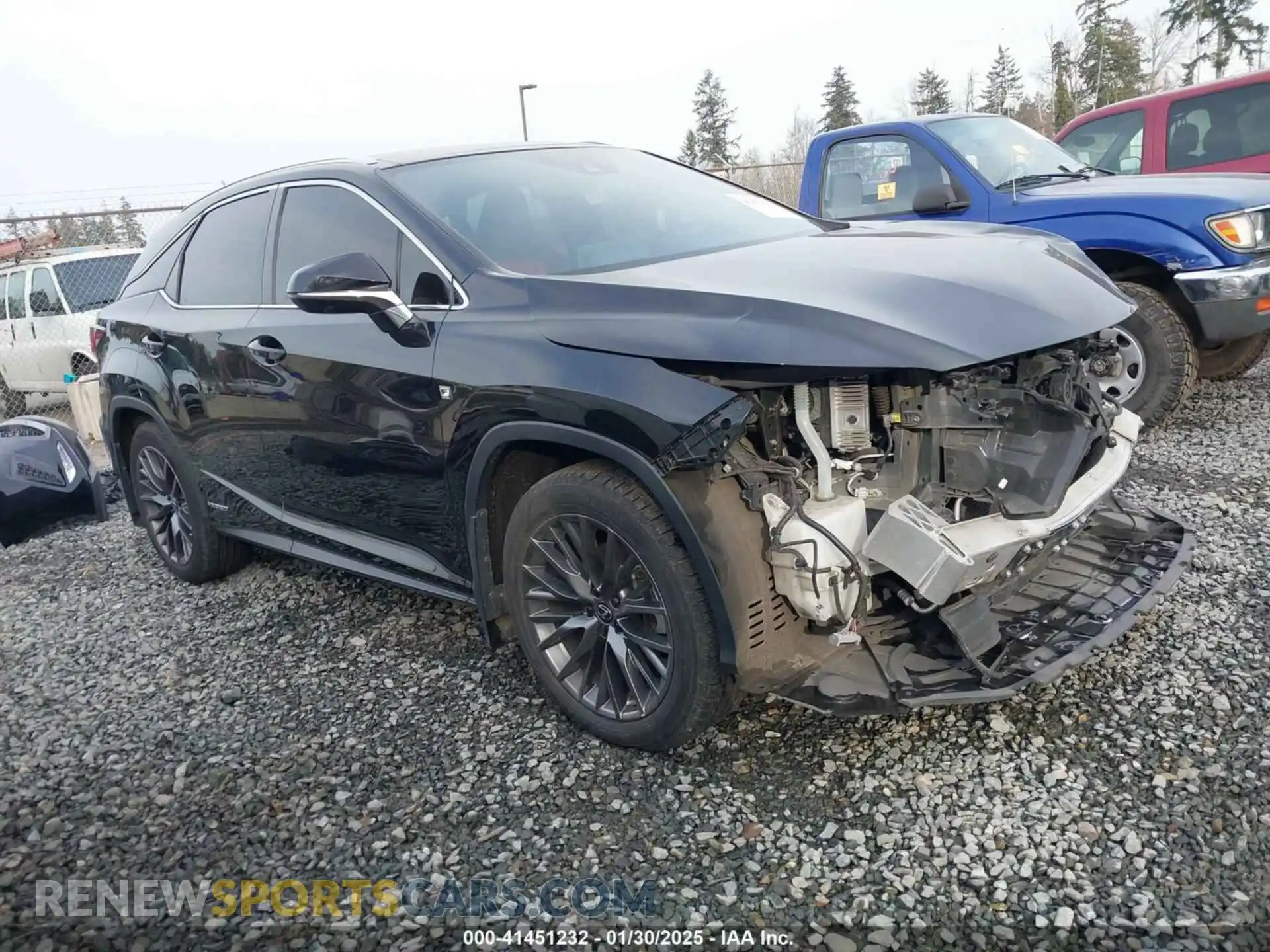 1 Photograph of a damaged car 2T2YGMDA1LC044989 LEXUS RX 450H 2020