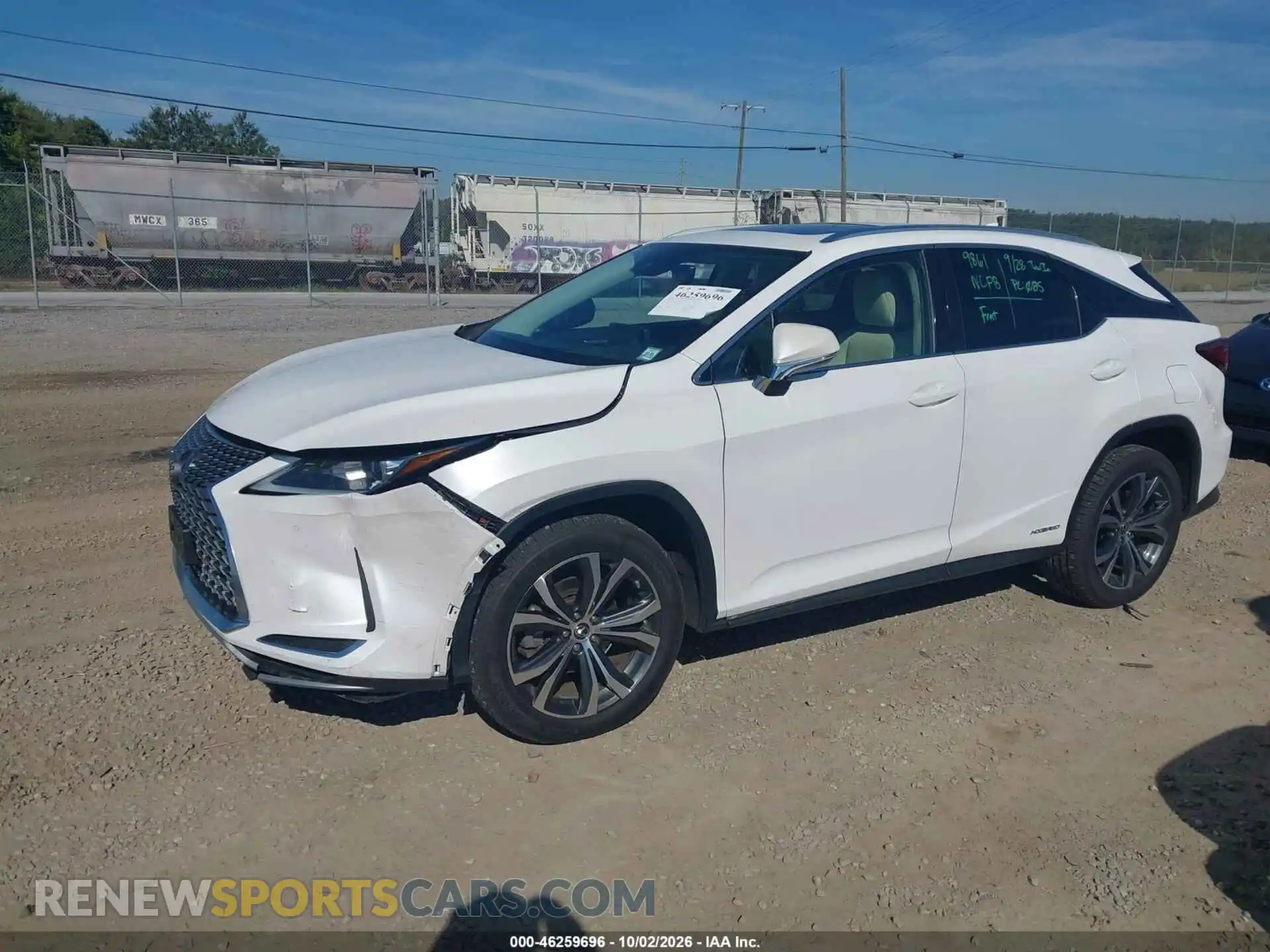 2 fotografías del automóvil dañado 2T2HGMDA3MC060998 LEXUS RX 450H 2021
