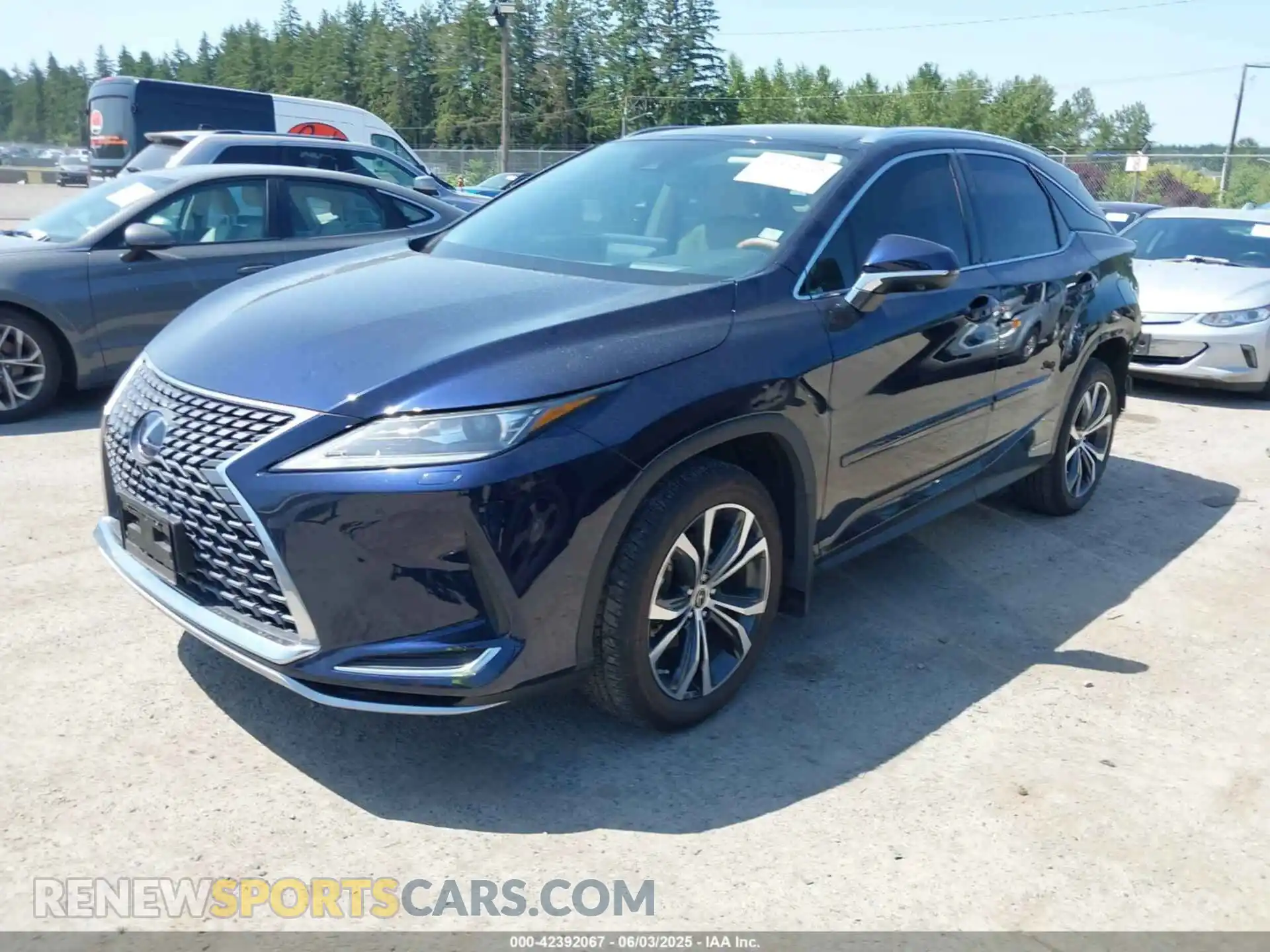 2 fotografías del automóvil dañado 2T2HGMDA8MC071897 LEXUS RX 450H 2021