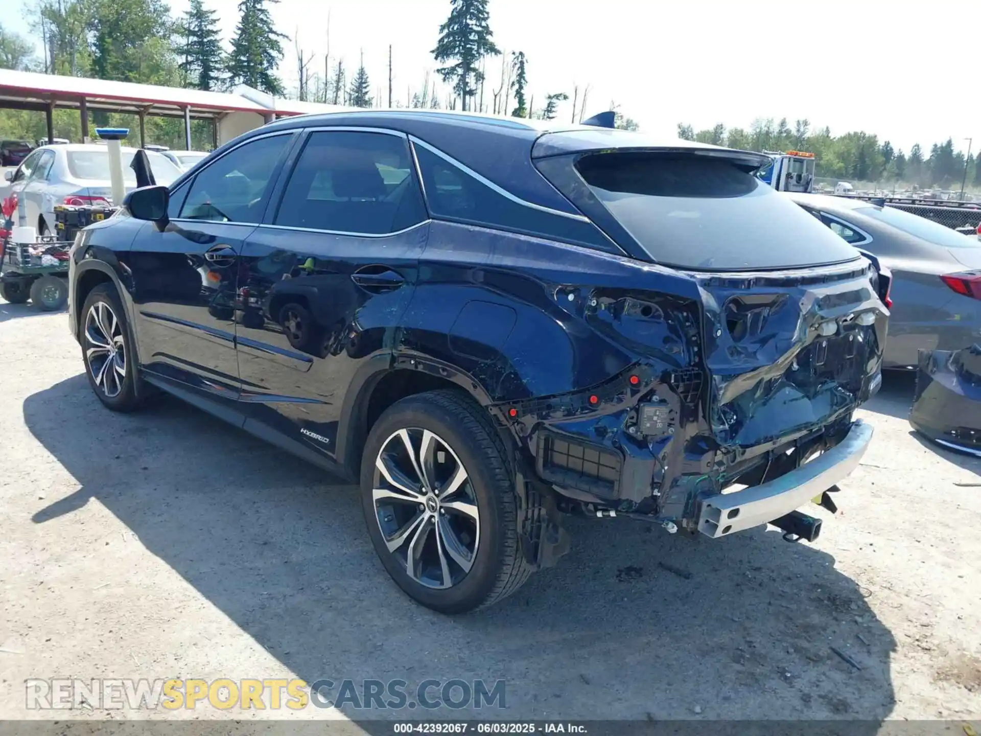 3 fotografías del automóvil dañado 2T2HGMDA8MC071897 LEXUS RX 450H 2021