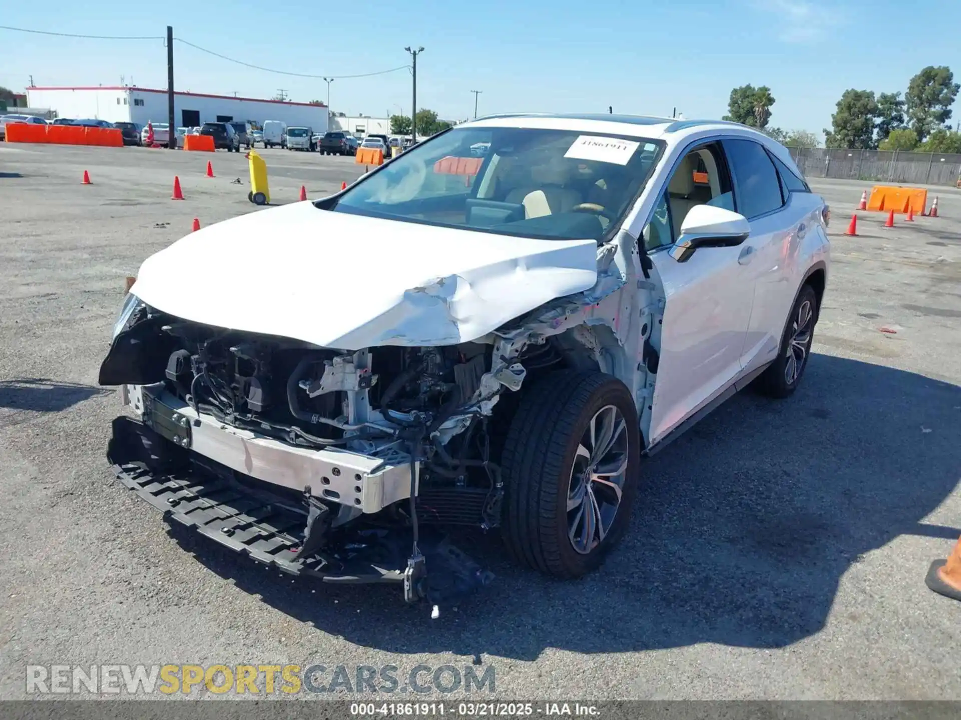 2 Photograph of a damaged car 2T2HGMDAXMC059802 LEXUS RX 450H 2021